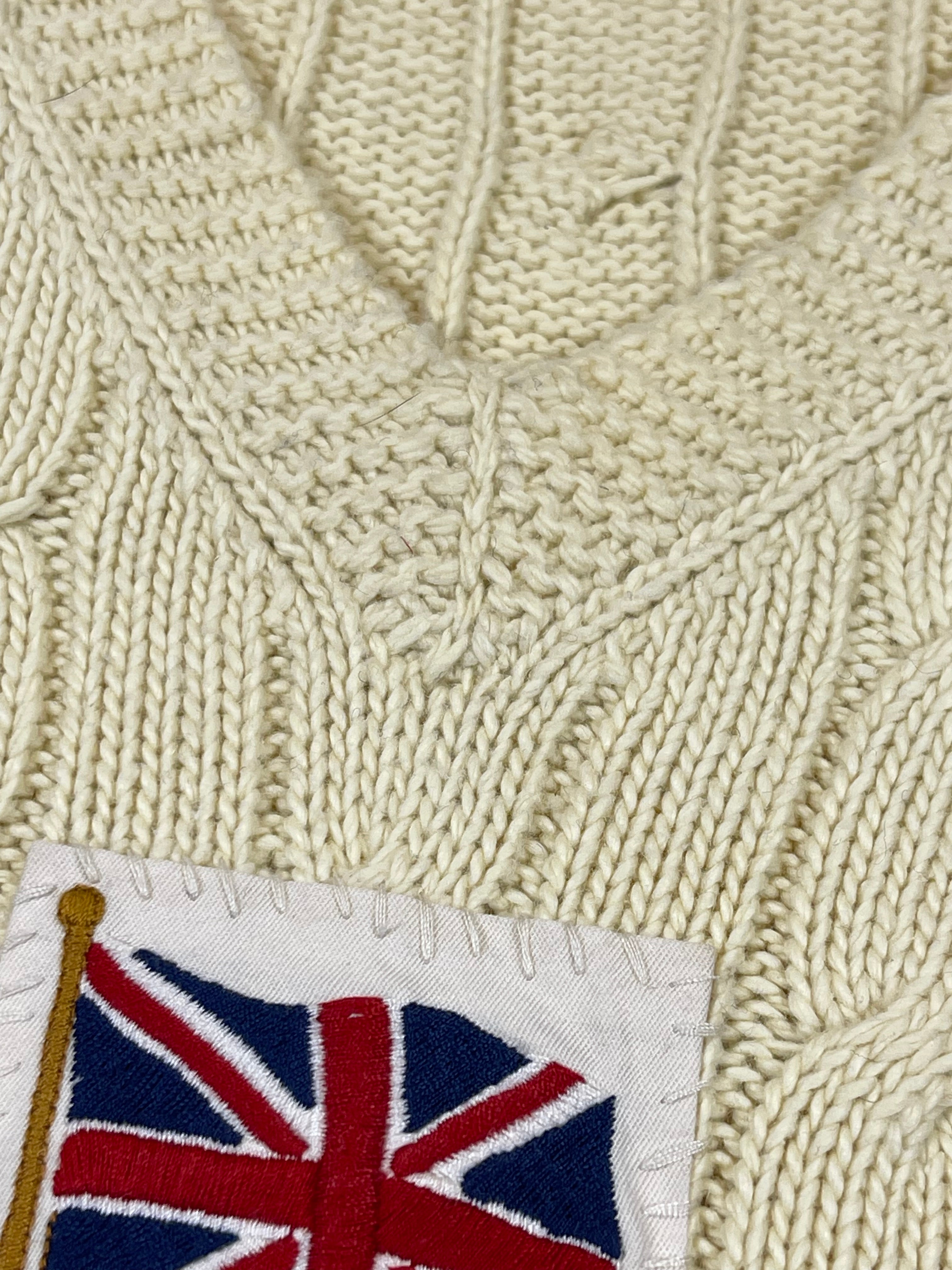 Polo Ralph Lauren UK Cable-Knit Cotton & Cashmere Sweater Vest (Vintage 2000s)