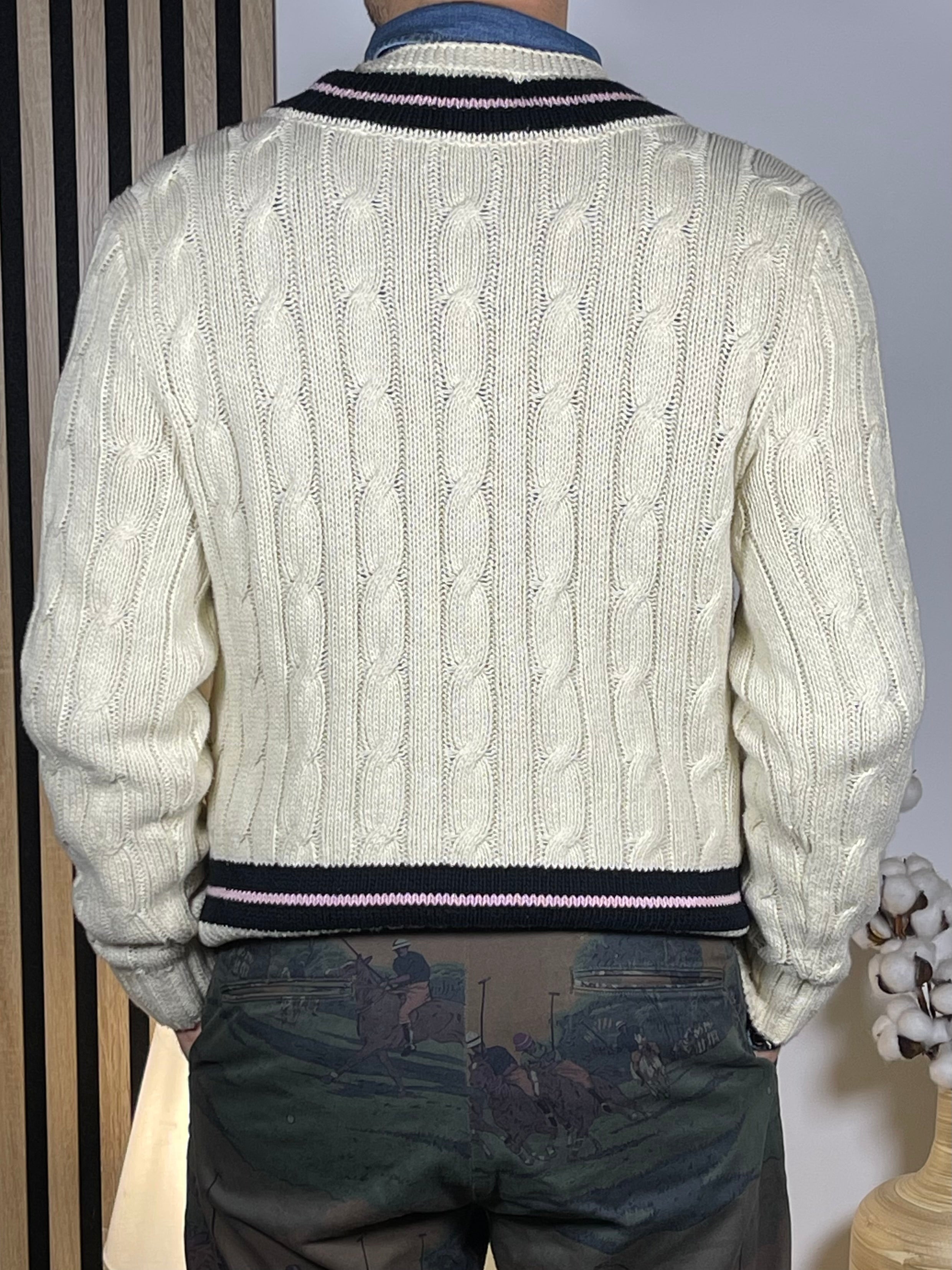 Polo Ralph Lauren P.R.L.C. Crest Cricket Sweater (Vintage)