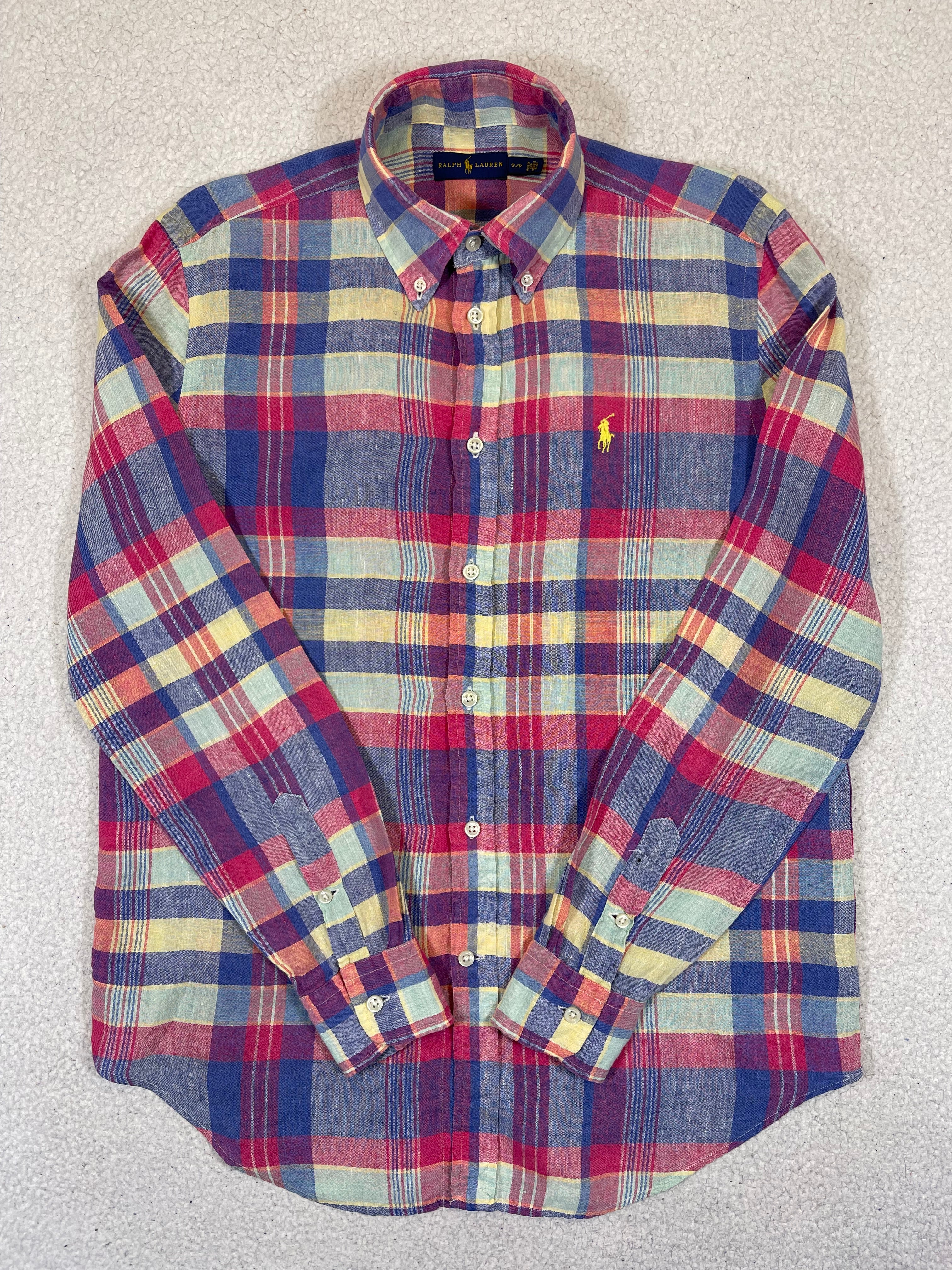 Ralph Lauren Linen Plaid Shirt (Vintage)
