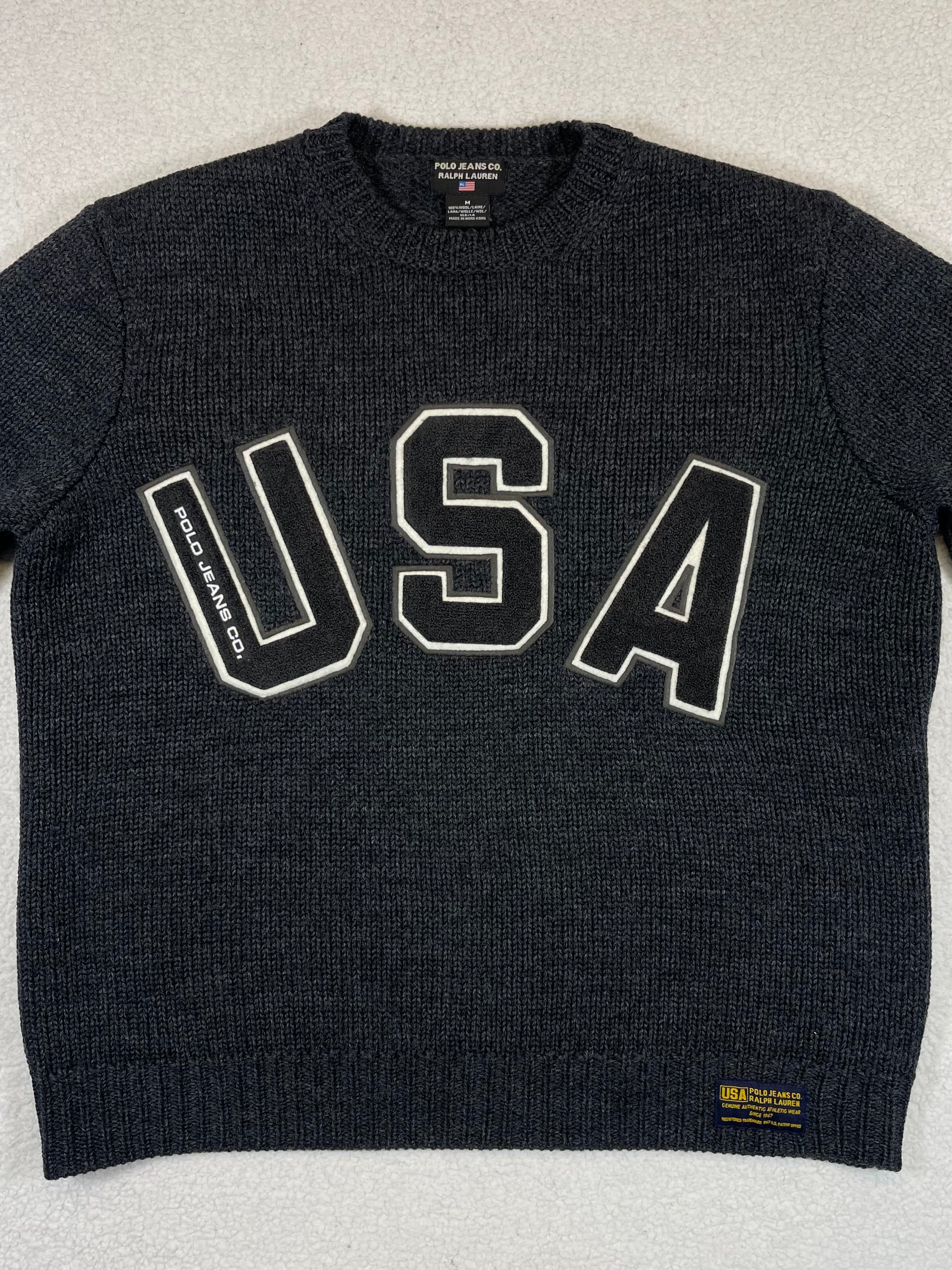 Polo Jeans Co. Ralph Lauren USA Wool Sweater (Vintage)
