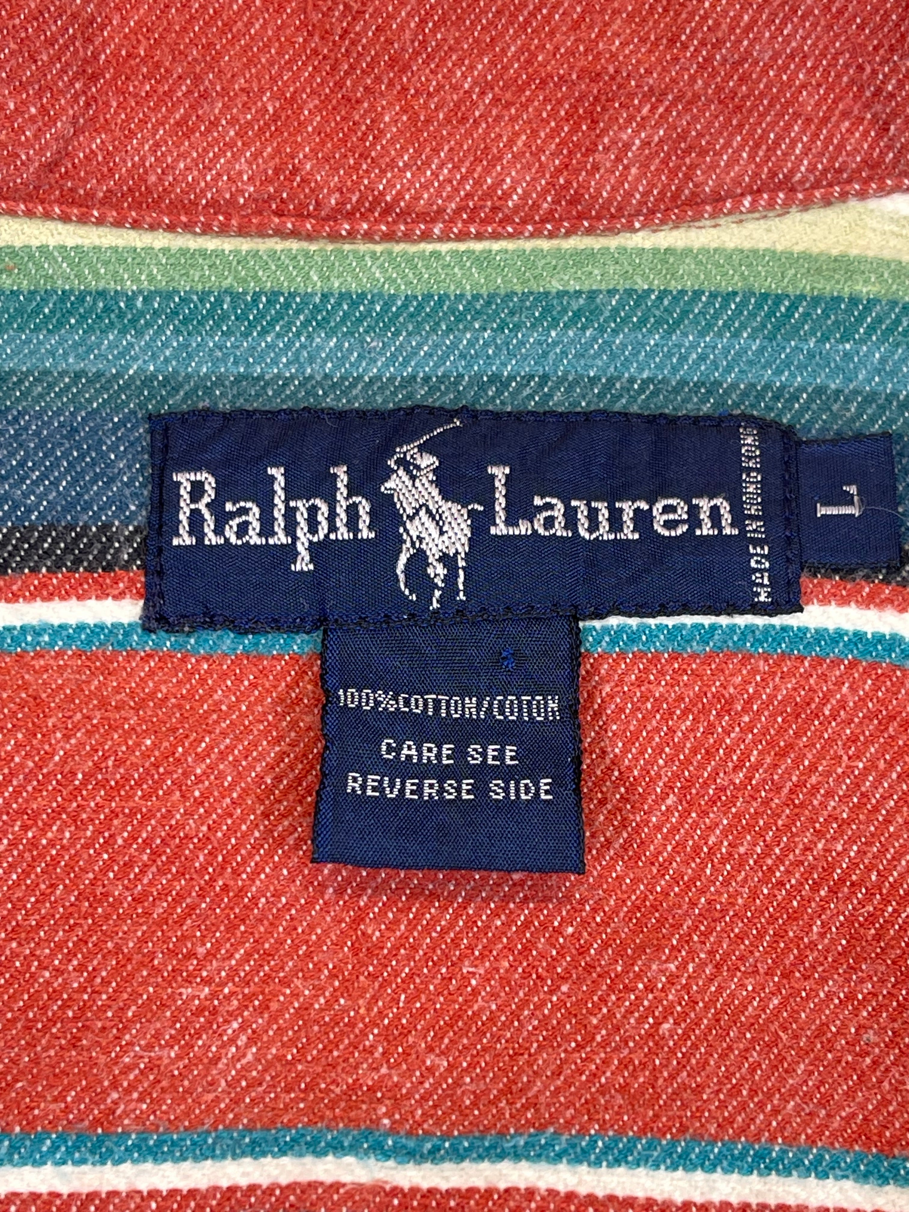 Ralph Lauren Aztec Madras Safari Shirt (Vintage 90s)