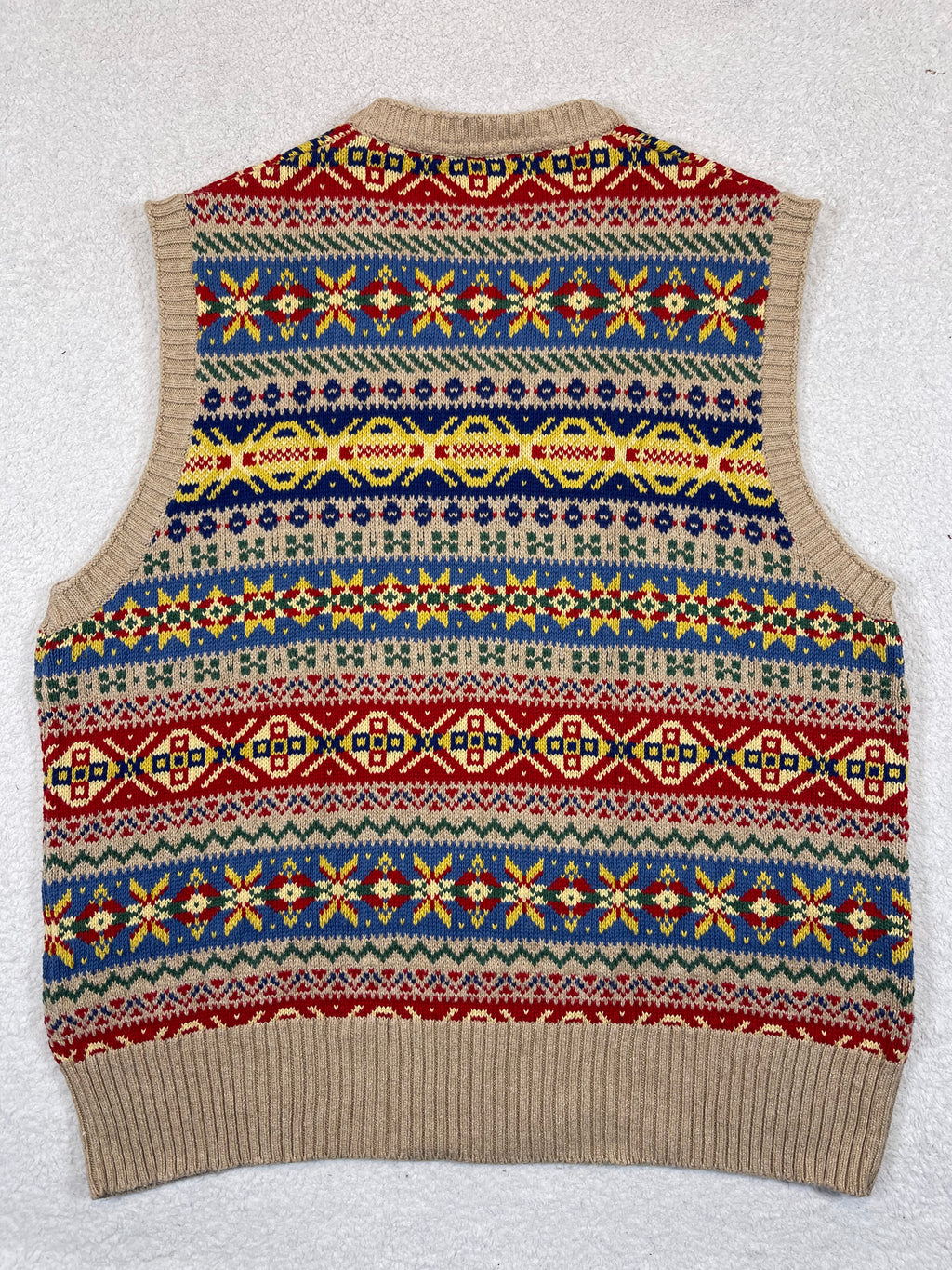 Polo by Ralph Lauren Fair Isle Cotton & Cashmere Sweater Vest (2023)