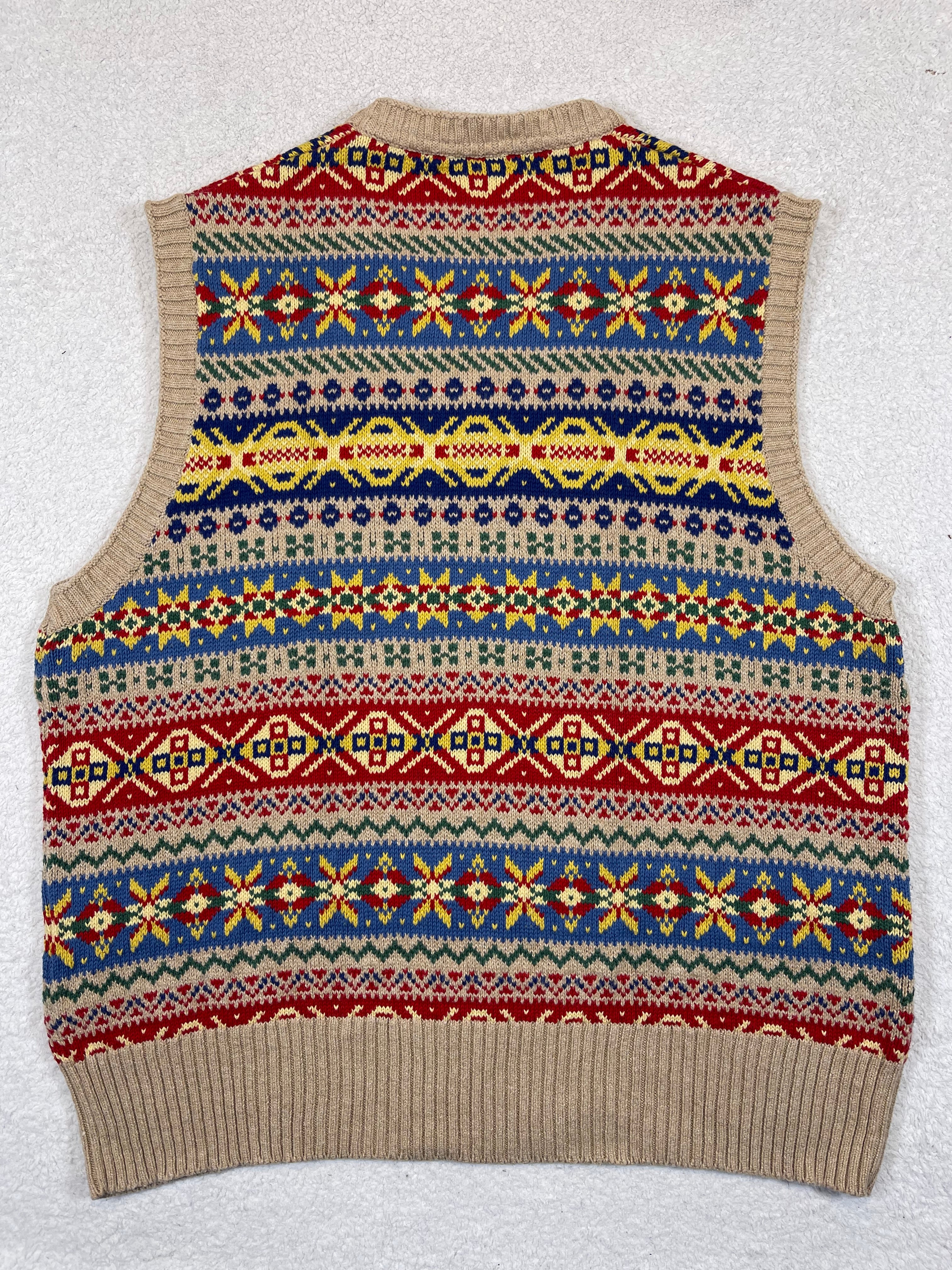 Polo by Ralph Lauren Fair Isle Cotton & Cashmere Sweater Vest (2023)