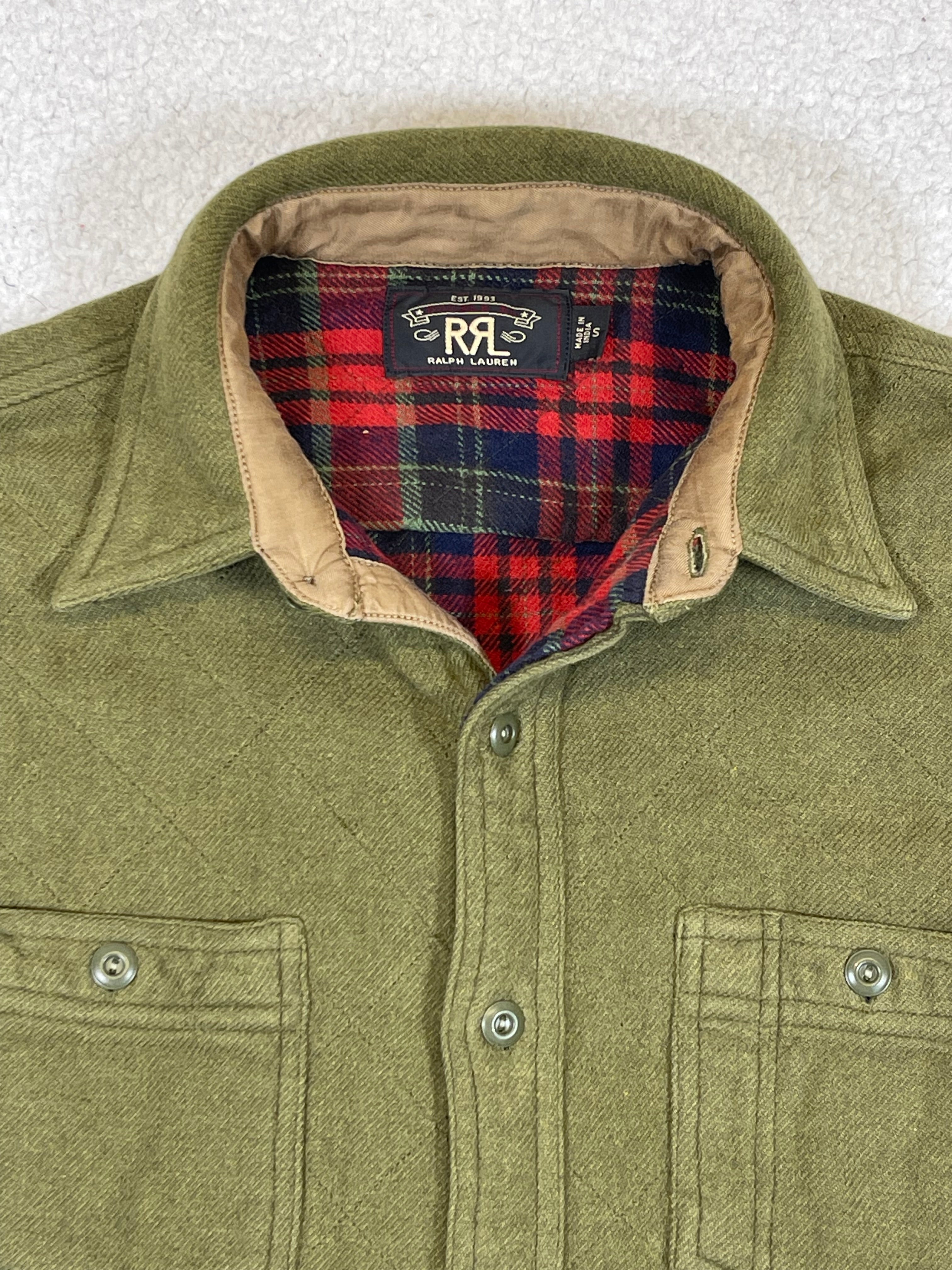RRL Double RL Quilted Jacquard Overshirt