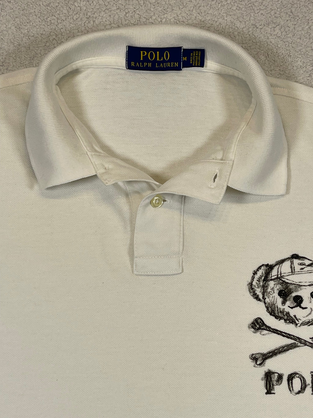 Polo Ralph Lauren Polo Bear Long-Sleeve Cotton Piqué Polo Shirt M