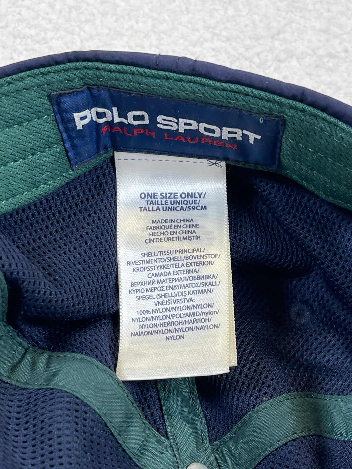 Ralph Lauren Polo Sport Color-Block Paneled Cap
