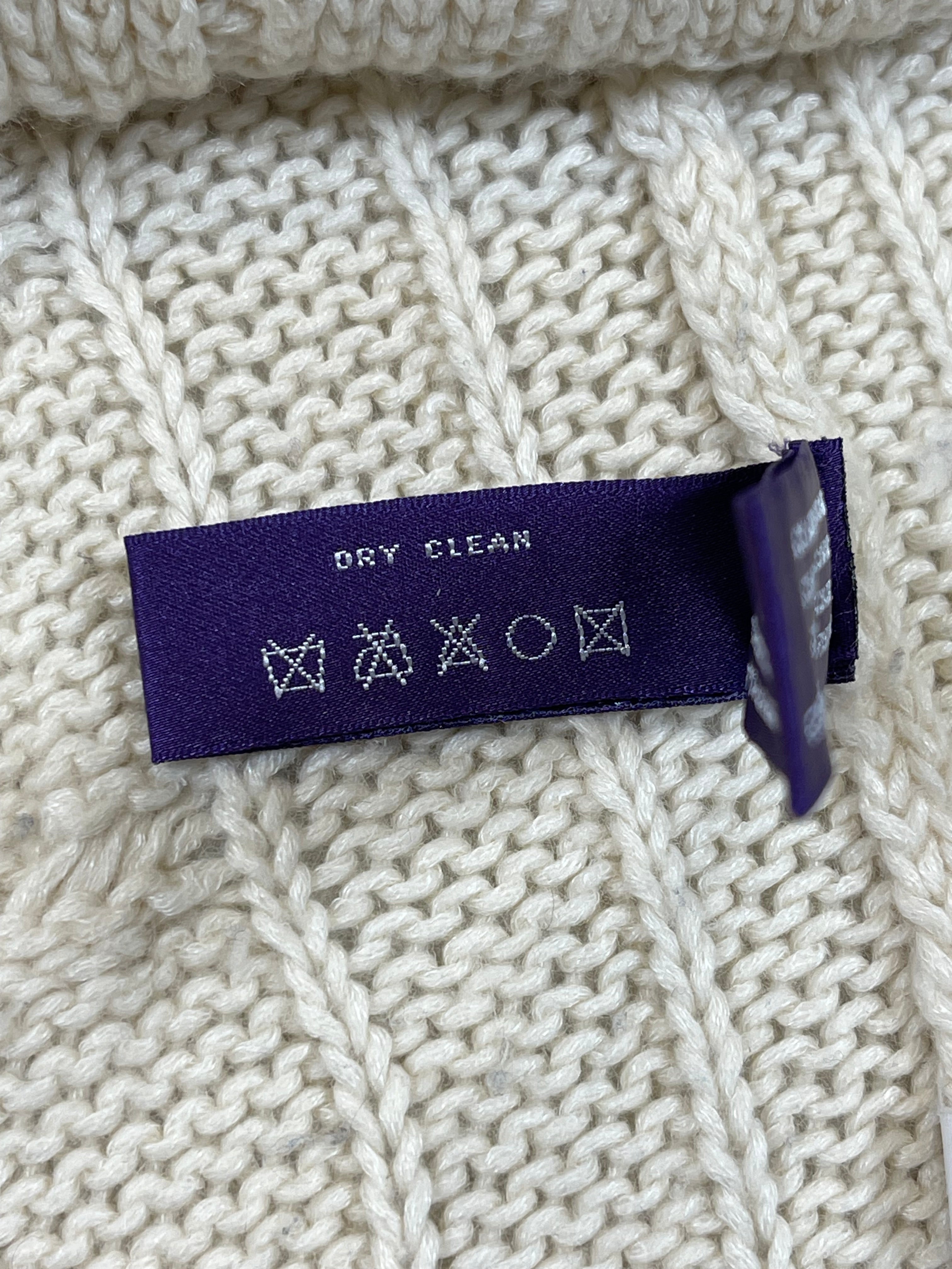 Ralph Lauren Purple Label Linen & Cashmere Cricket Sweater (Vintage 2000s)