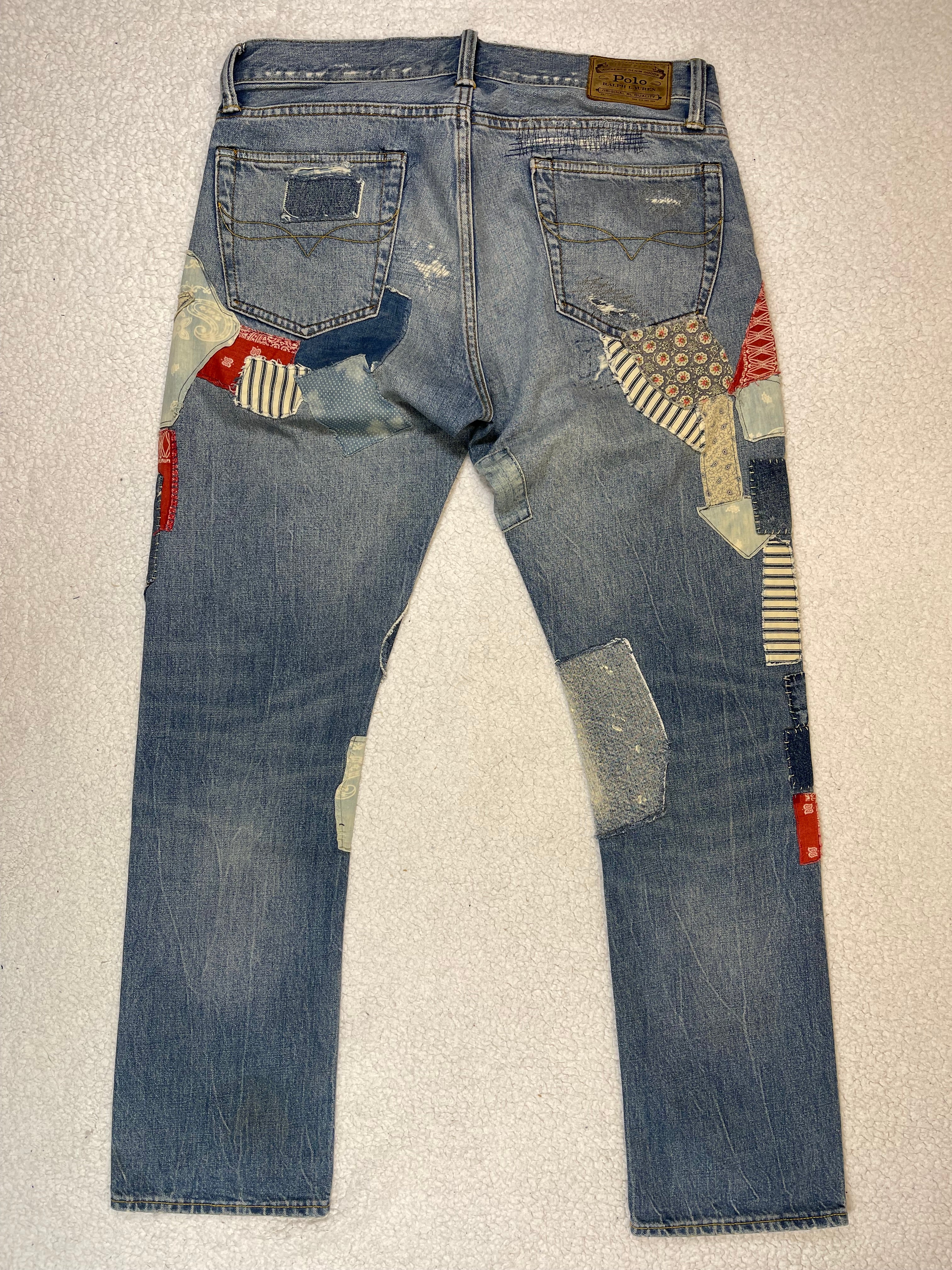 Polo Ralph Lauren Limited Edition Repaired Denim Jeans