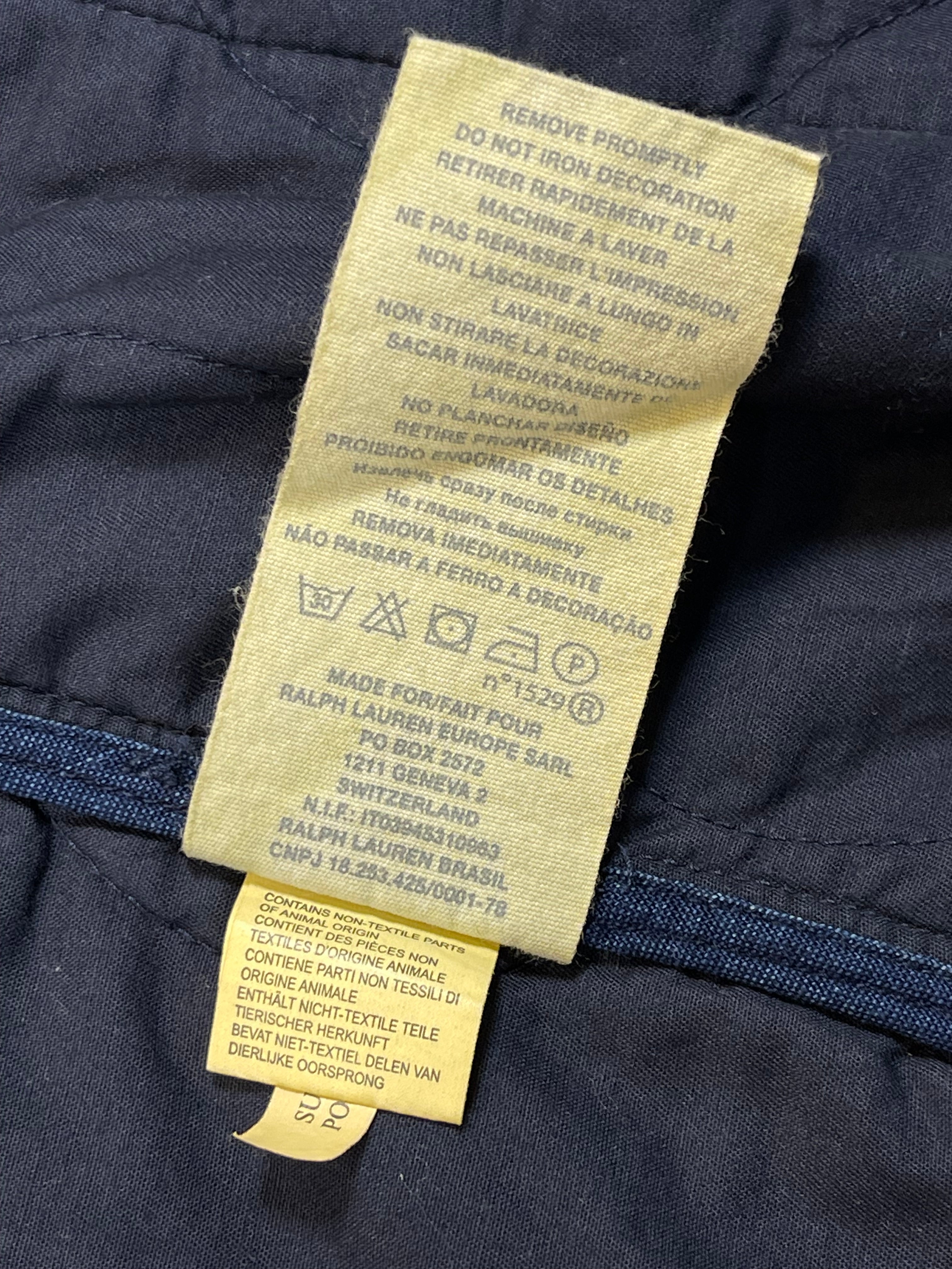 Ralph Lauren Denim & Supply Quilted Indigo Denim Field Jacket