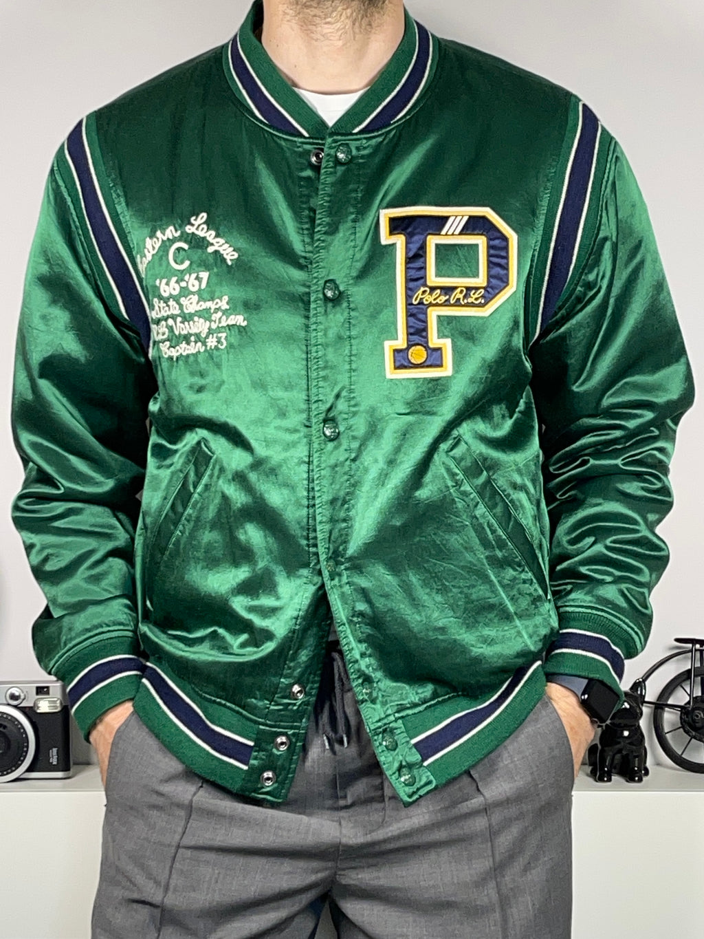 Polo Ralph Lauren Satin Varsity Jacket (2023)