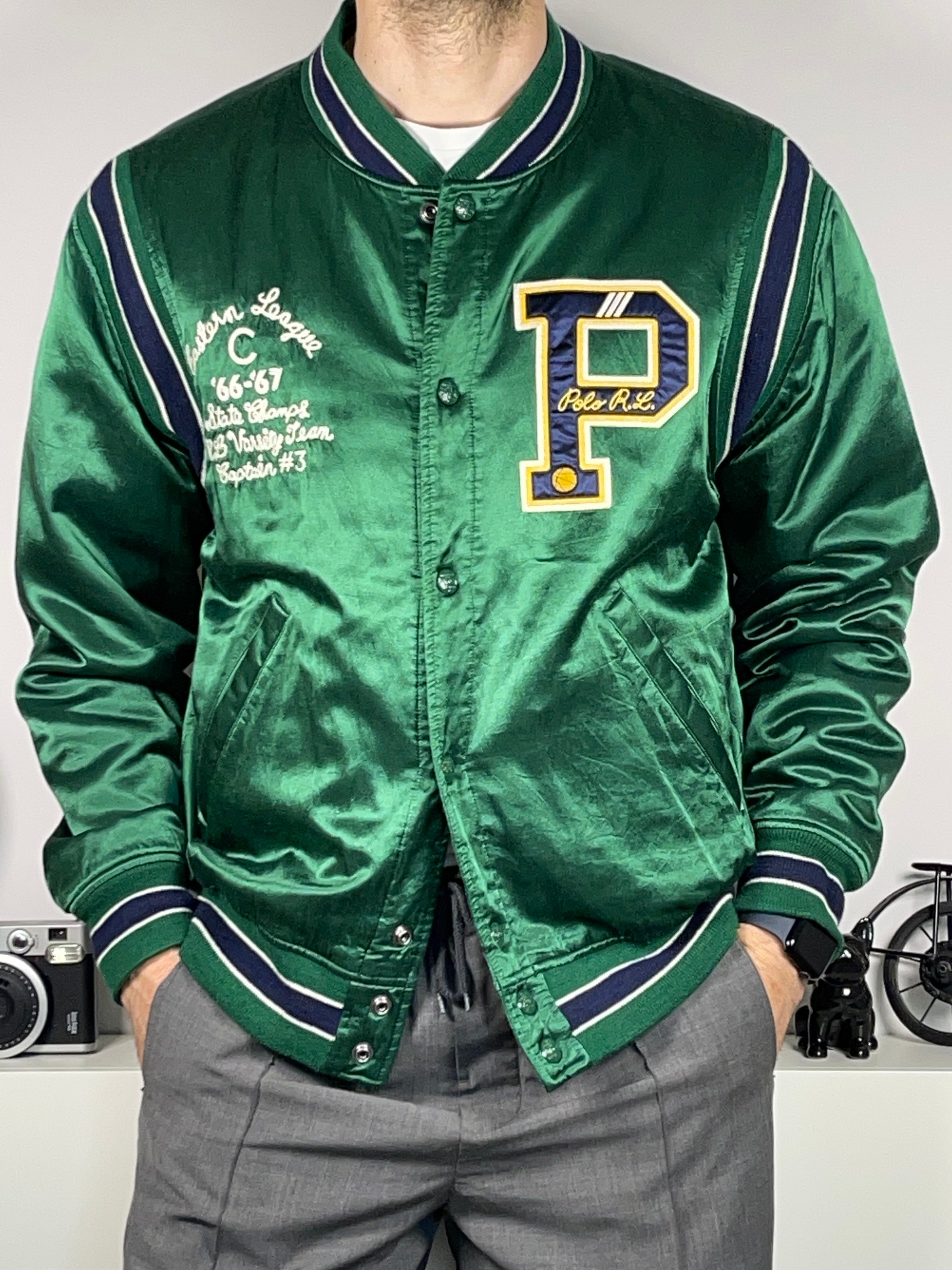 Polo Ralph Lauren Satin Varsity Jacket (2023)