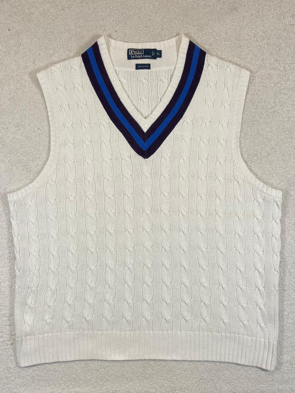 Polo by Ralph Lauren Vintage Cotton Cricket Sweater Vest