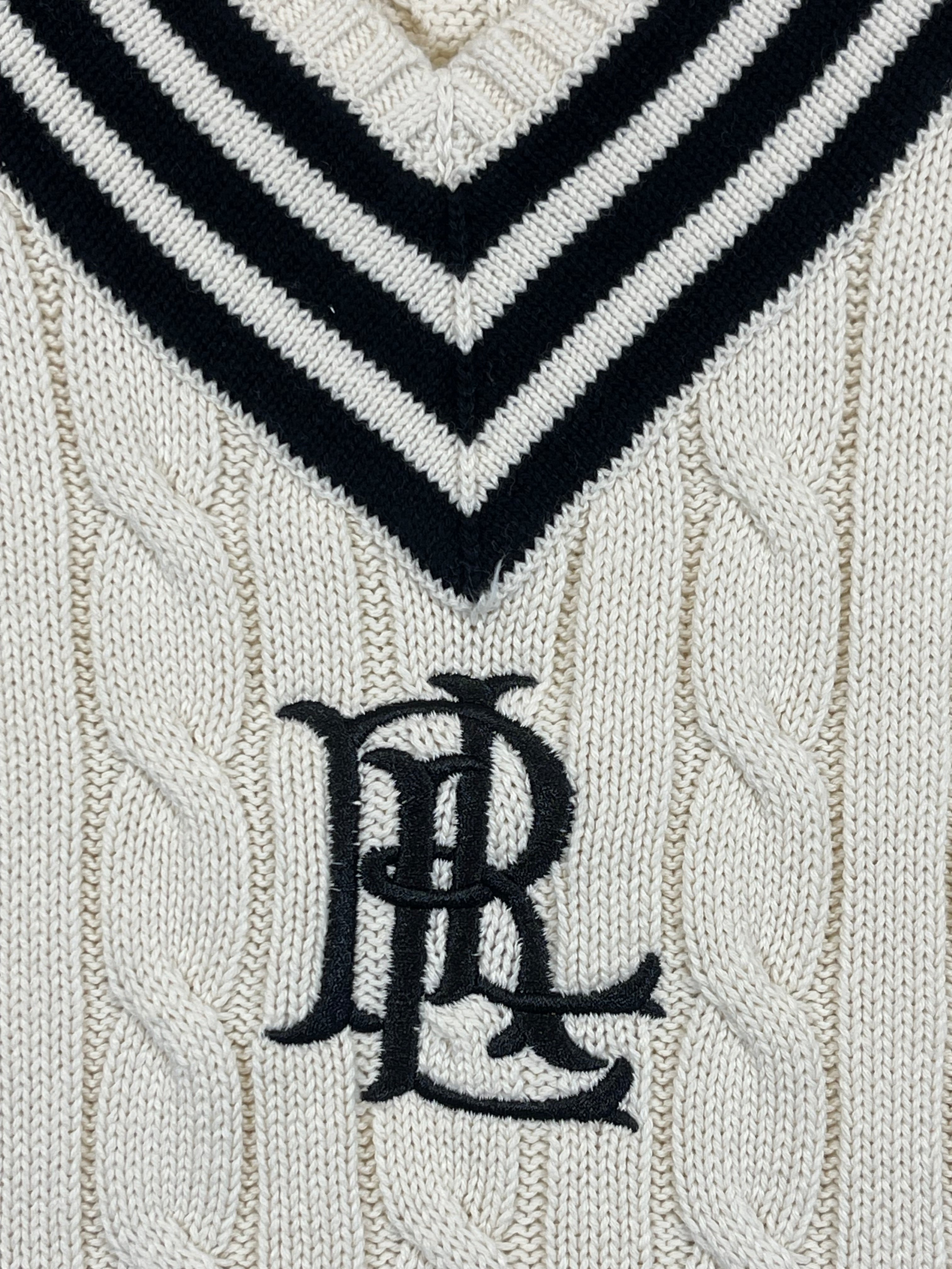 Lauren Ralph Lauren LRL Crest Cable-Knit Cricket Sweater (2024)