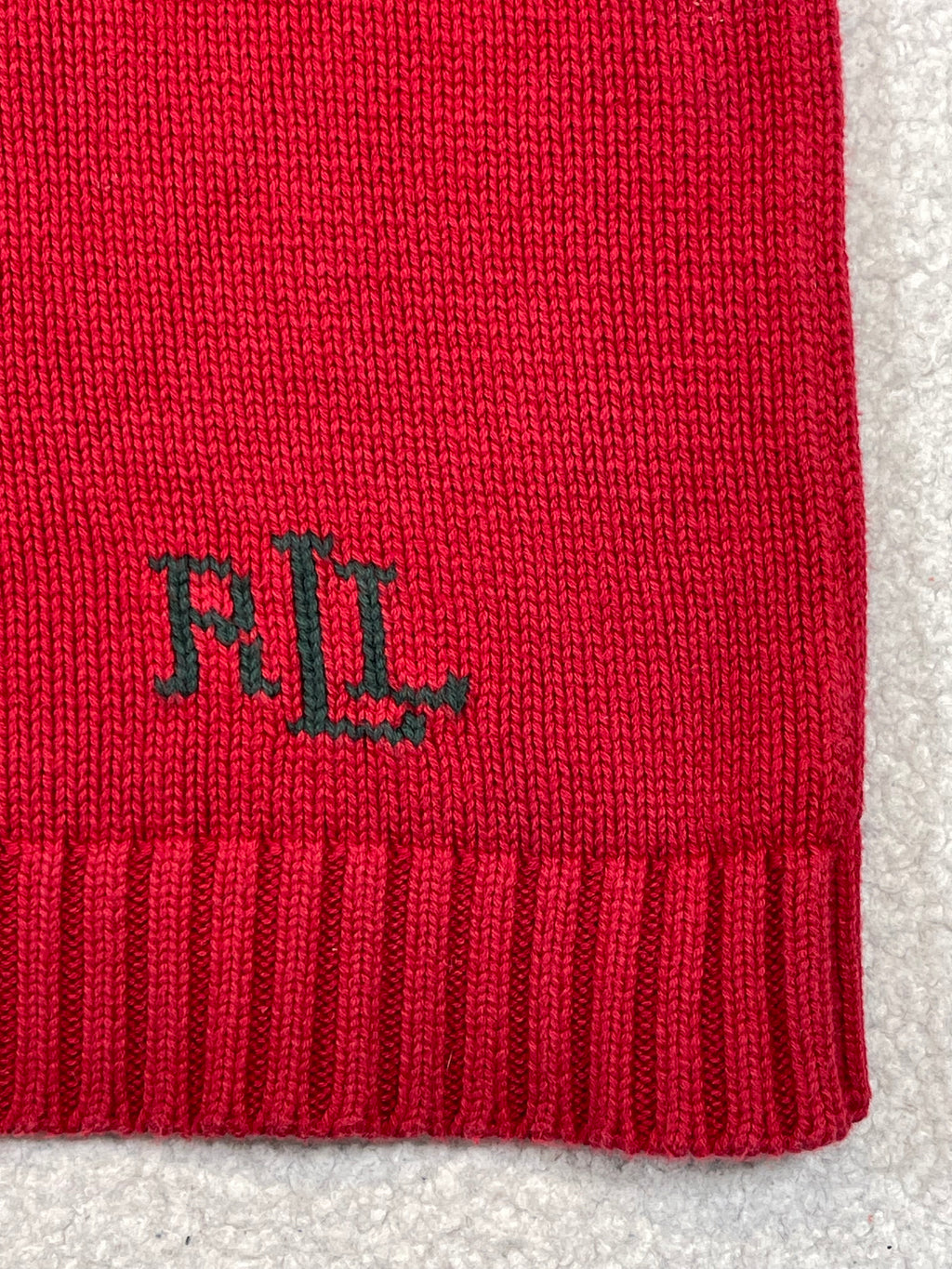 Lauren Ralph Lauren Pullover mit Hundemotiv und Trichterhals (Vintage)