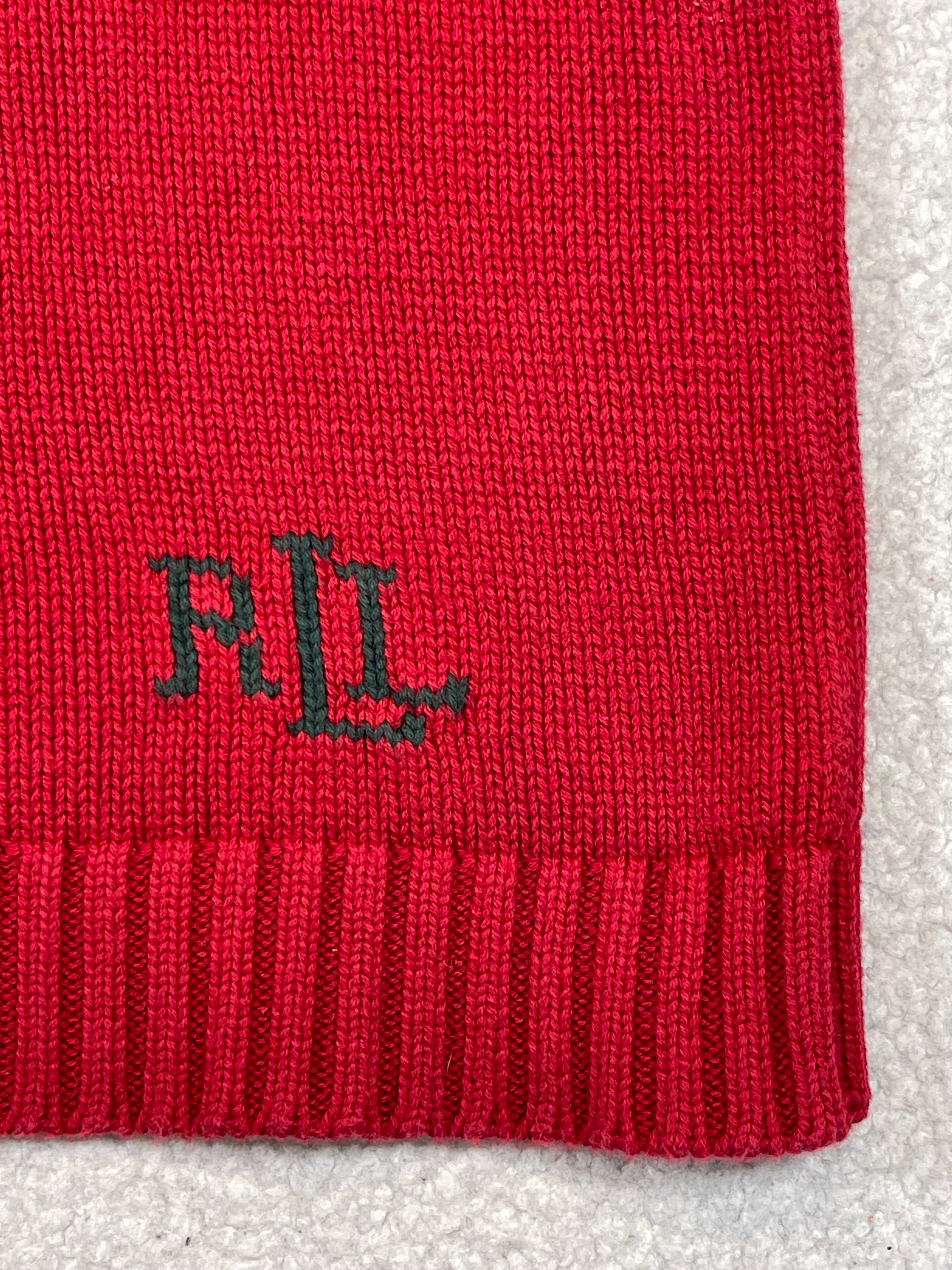 Lauren Ralph Lauren Pullover mit Hundemotiv und Trichterhals (Vintage)
