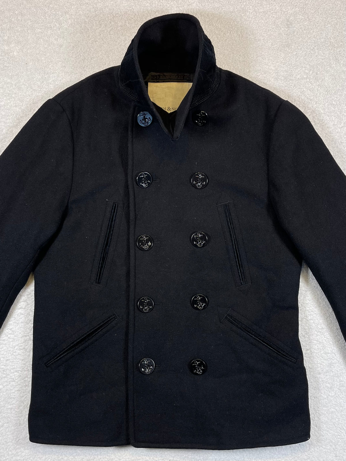 Ralph Lauren Denim & Supply Vintage Wool-Blend Peacoat M