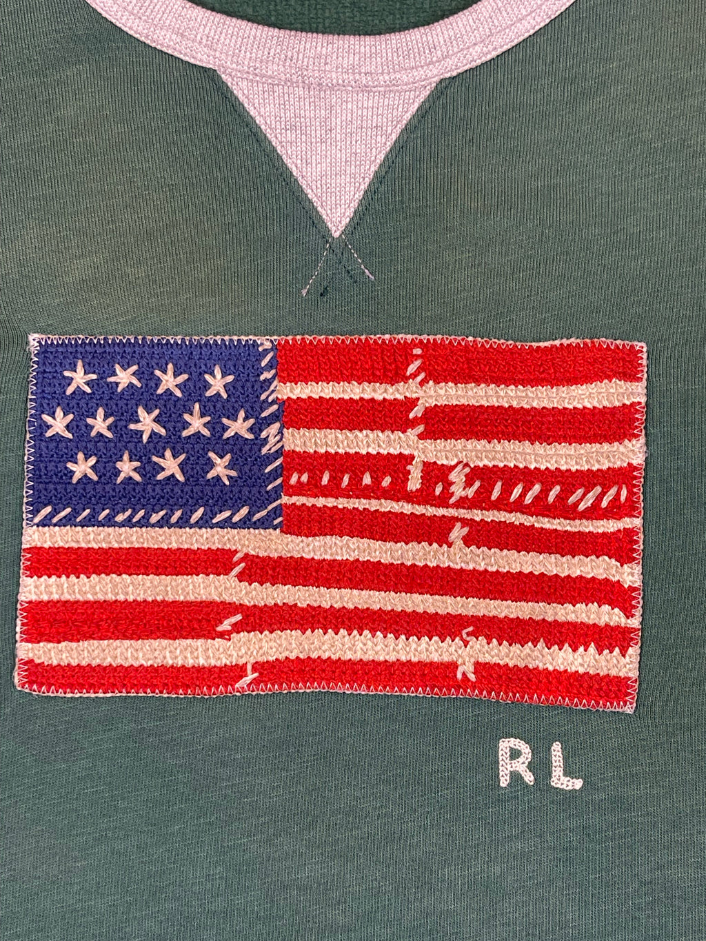 Polo Ralph Lauren Patchwork Flag Fleece Sweatshirt (2022)