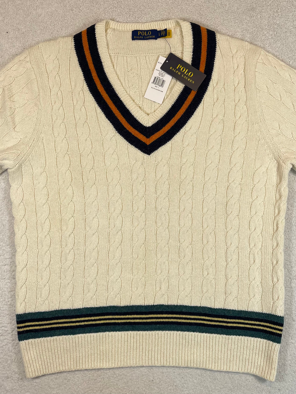 Polo Ralph Lauren Cotton & Cashmere Cricket Sweater L