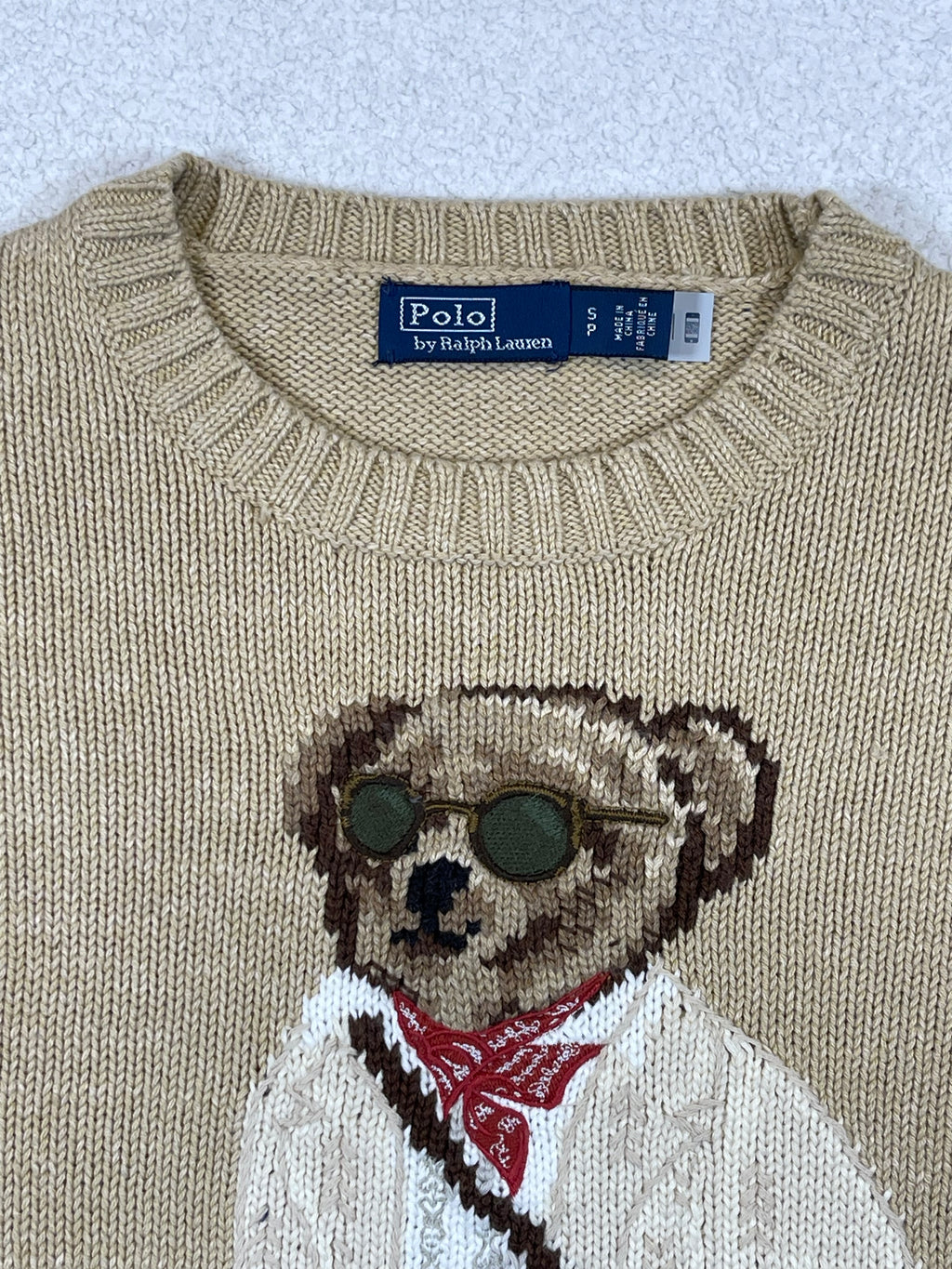 Polo by Ralph Lauren Polo Bear Crossbody Cotton Sweater (2022)