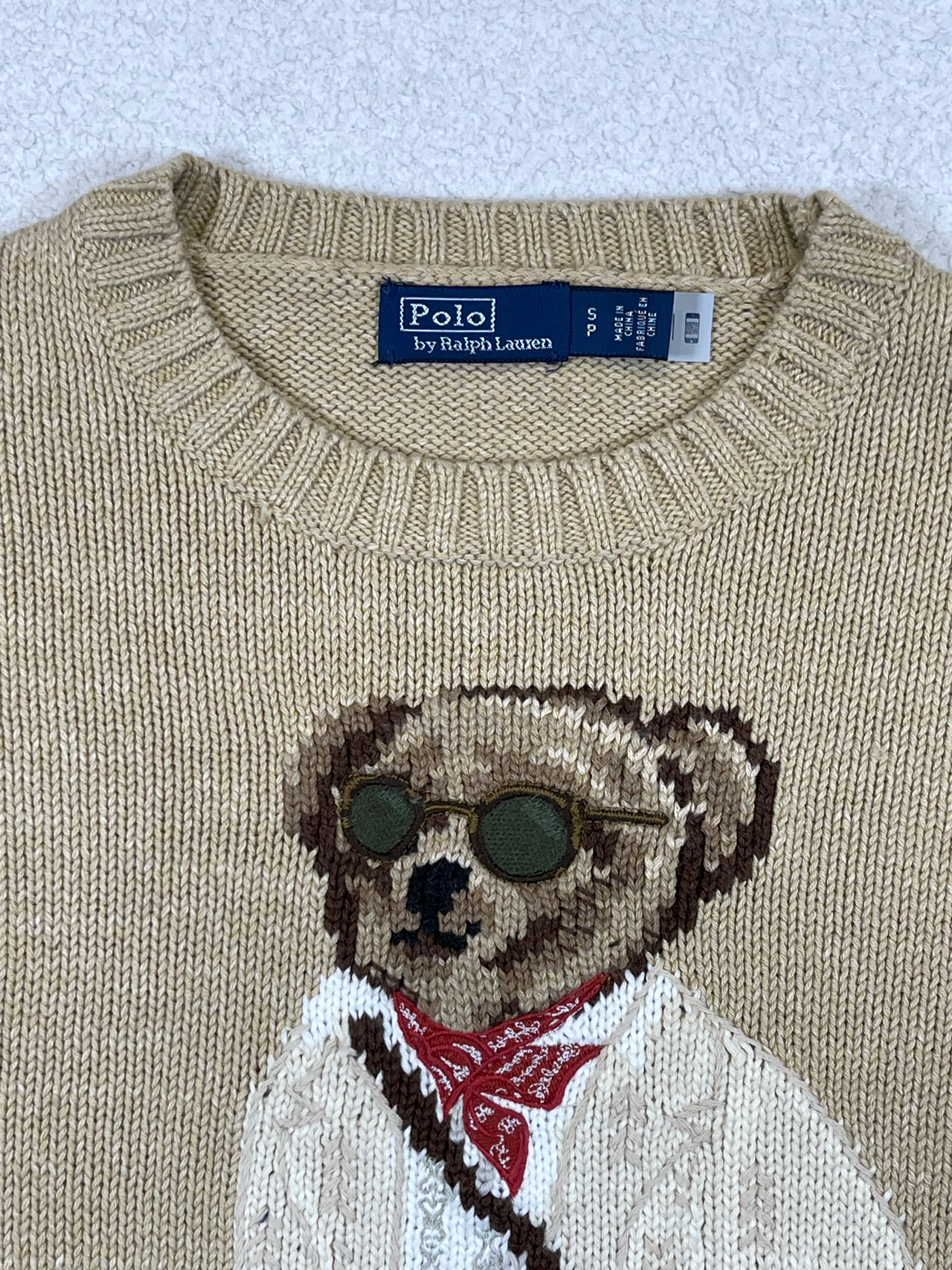 Polo by Ralph Lauren Polo Bear Crossbody Cotton Sweater (2022)