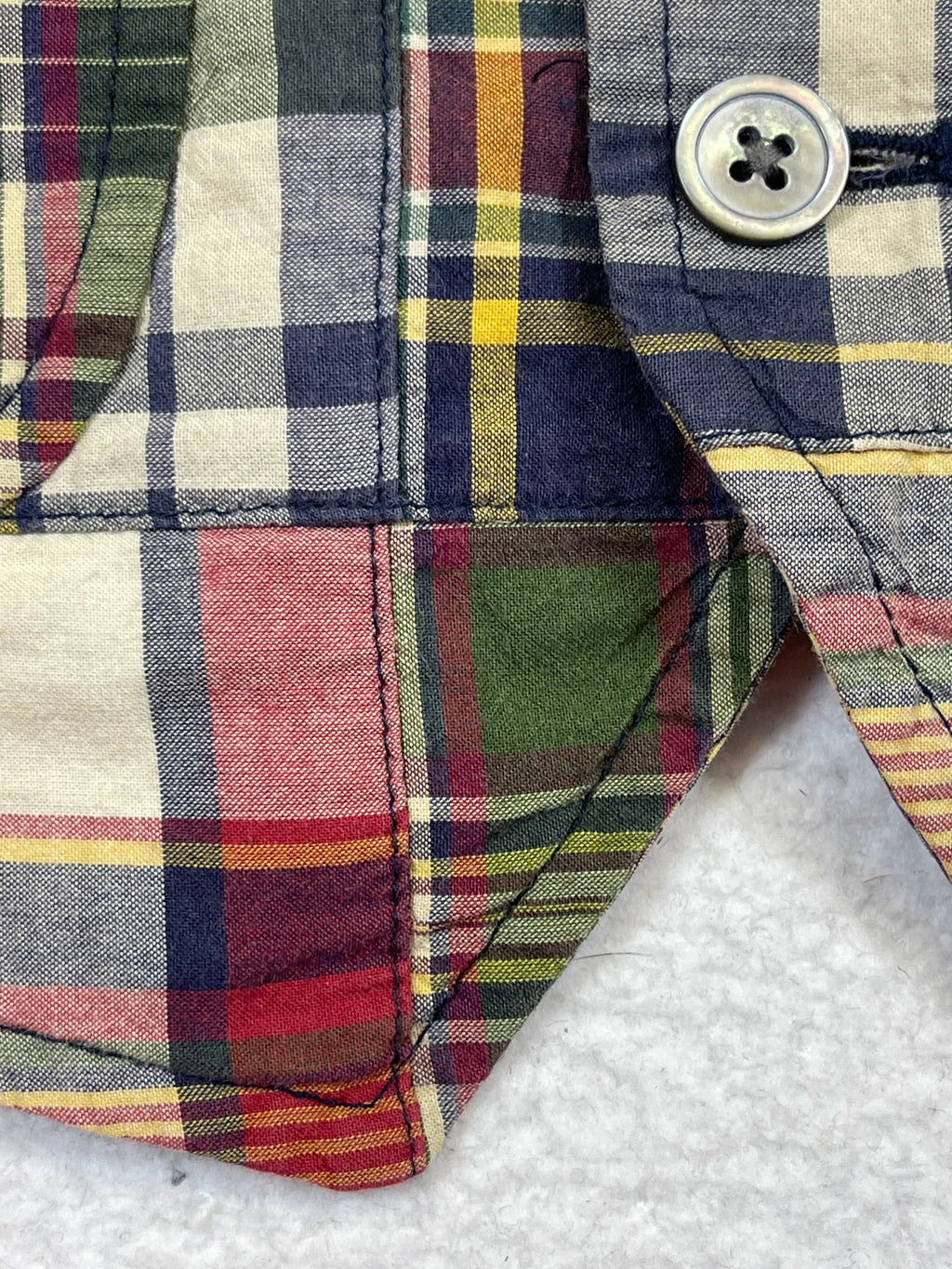Polo by Ralph Lauren Polo Soft Madras Patchwork Vest (Vintage)