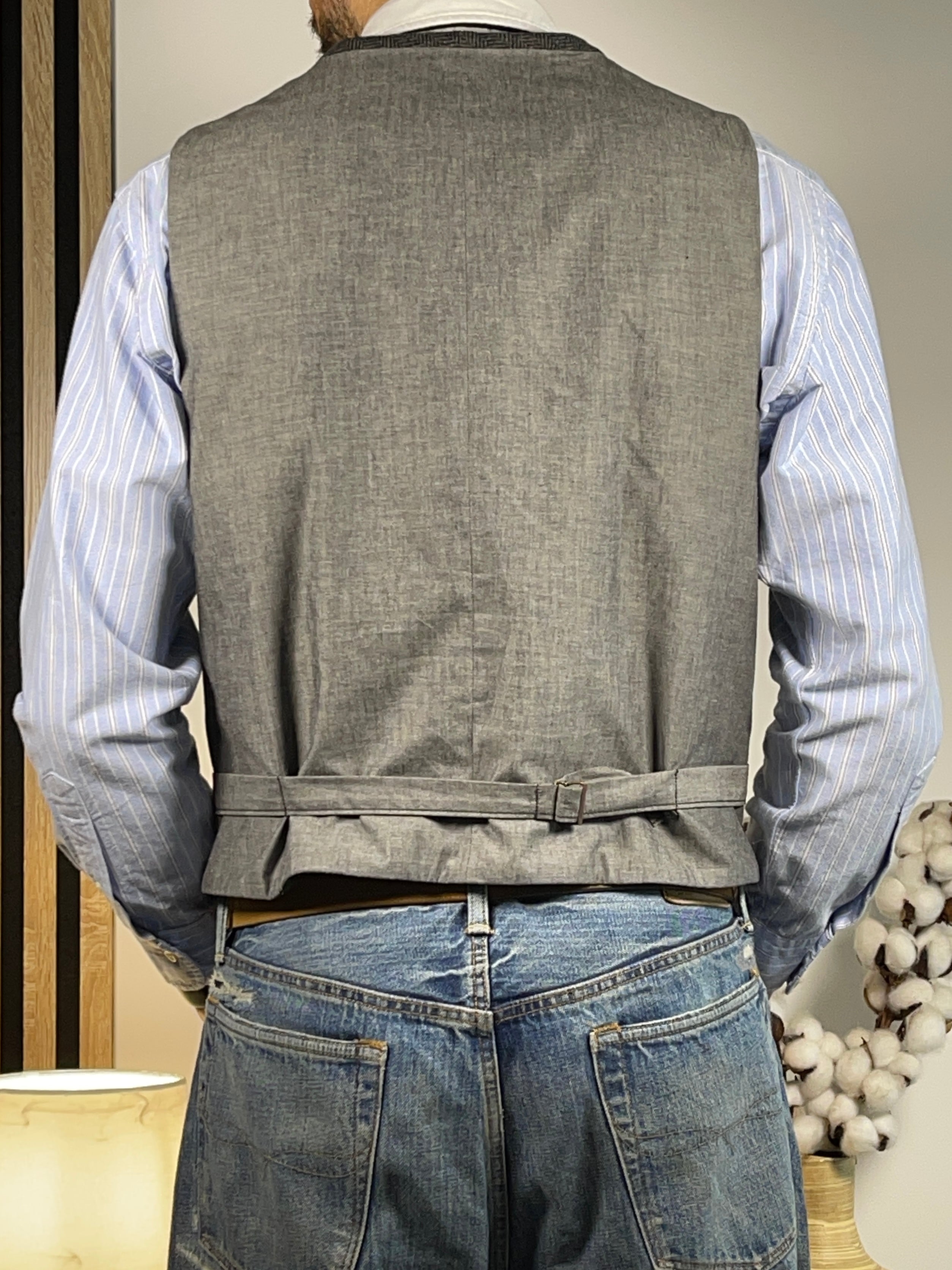 Polo Jeans Co. Ralph Lauren Herringbone Wool Vest