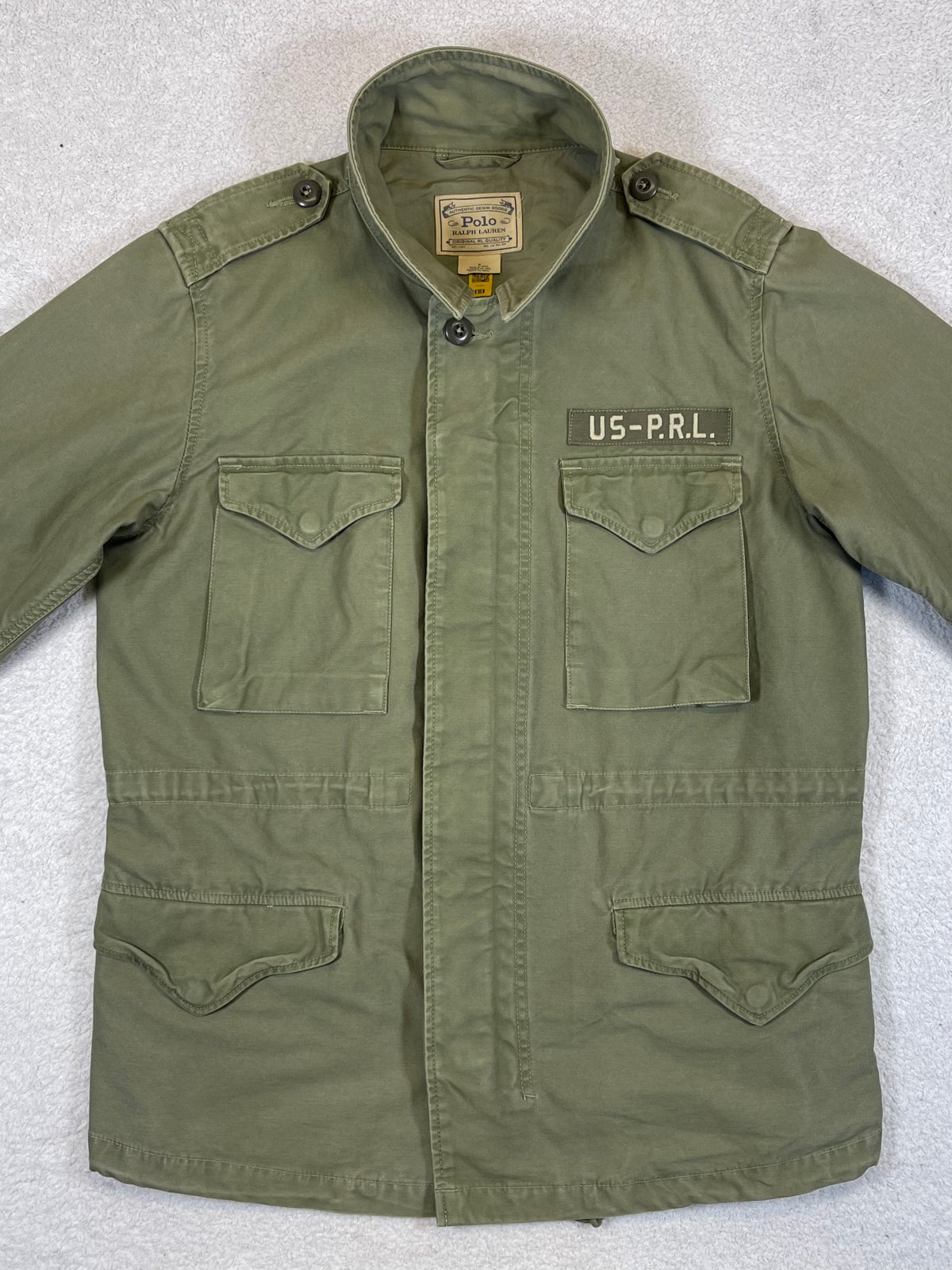 Polo Ralph Lauren Distressed Cotton Twill Surplus Jacket
M