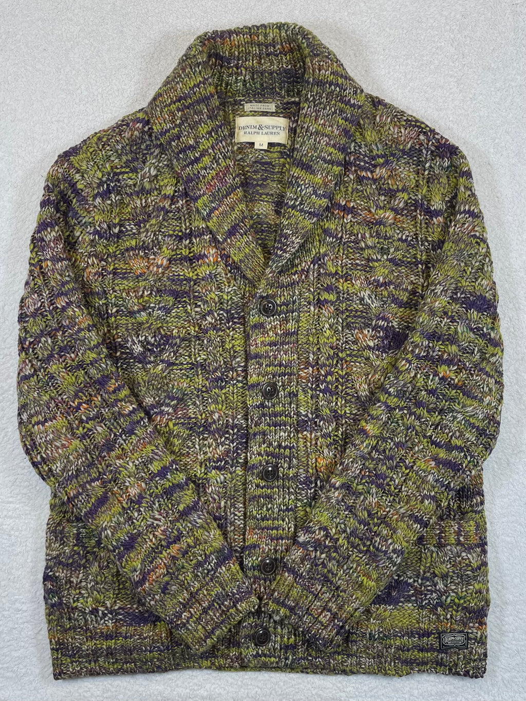 Ralph Lauren Denim & Supply Vintage Aran-Knit Wool-Blend Cardigan (2011)