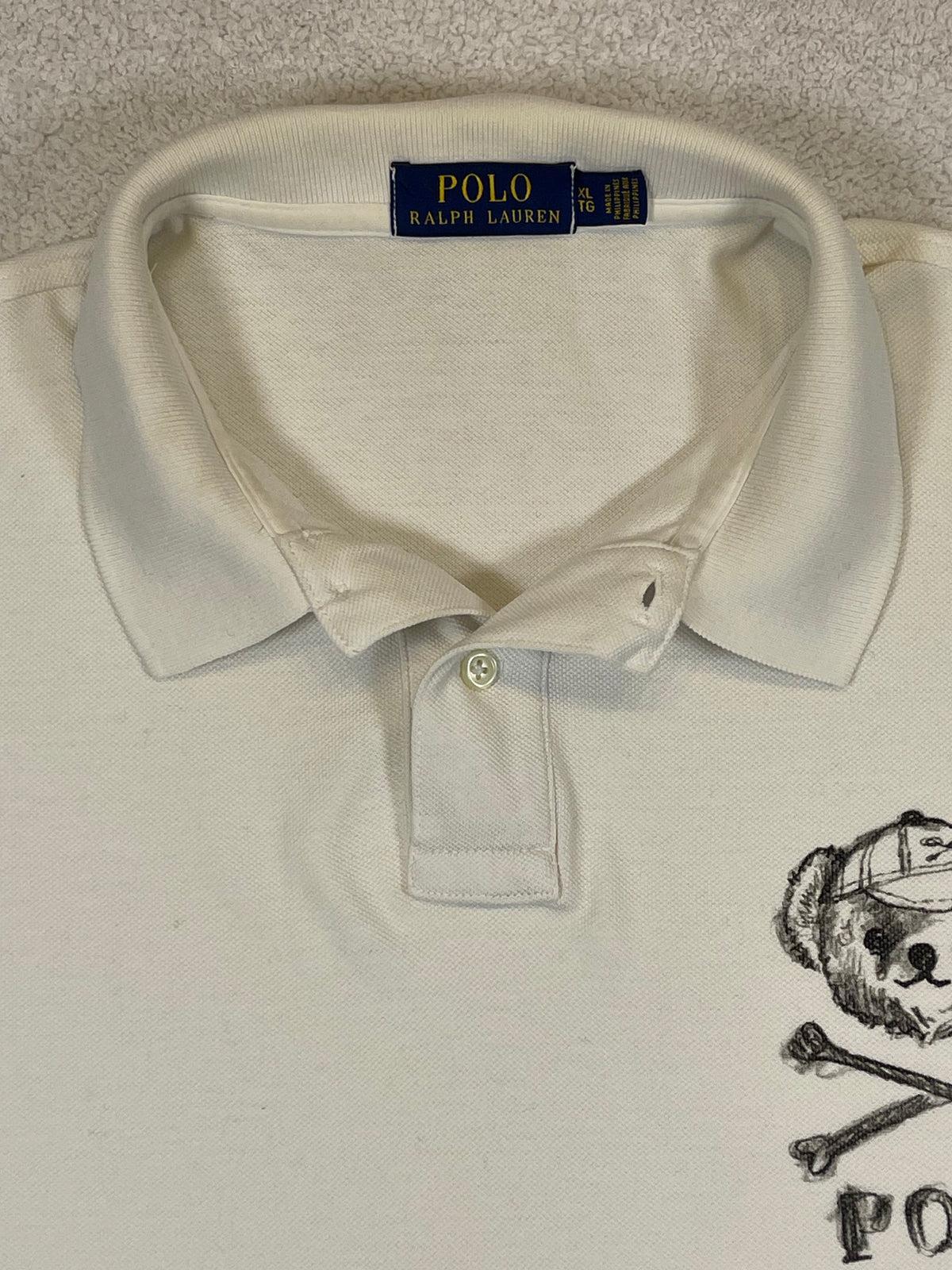 Polo Ralph Lauren Polo Bear Long-Sleeve Cotton Piqué Polo Shirt XL