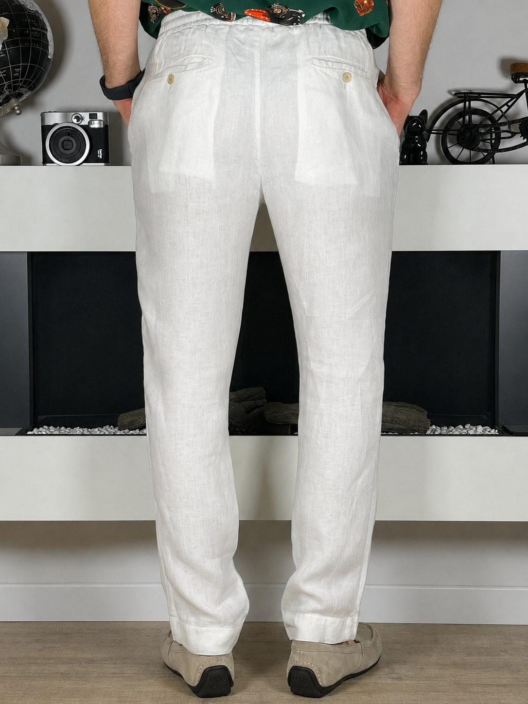 Ralph Lauren Purple Label Linen Dobby Trousers (2022)