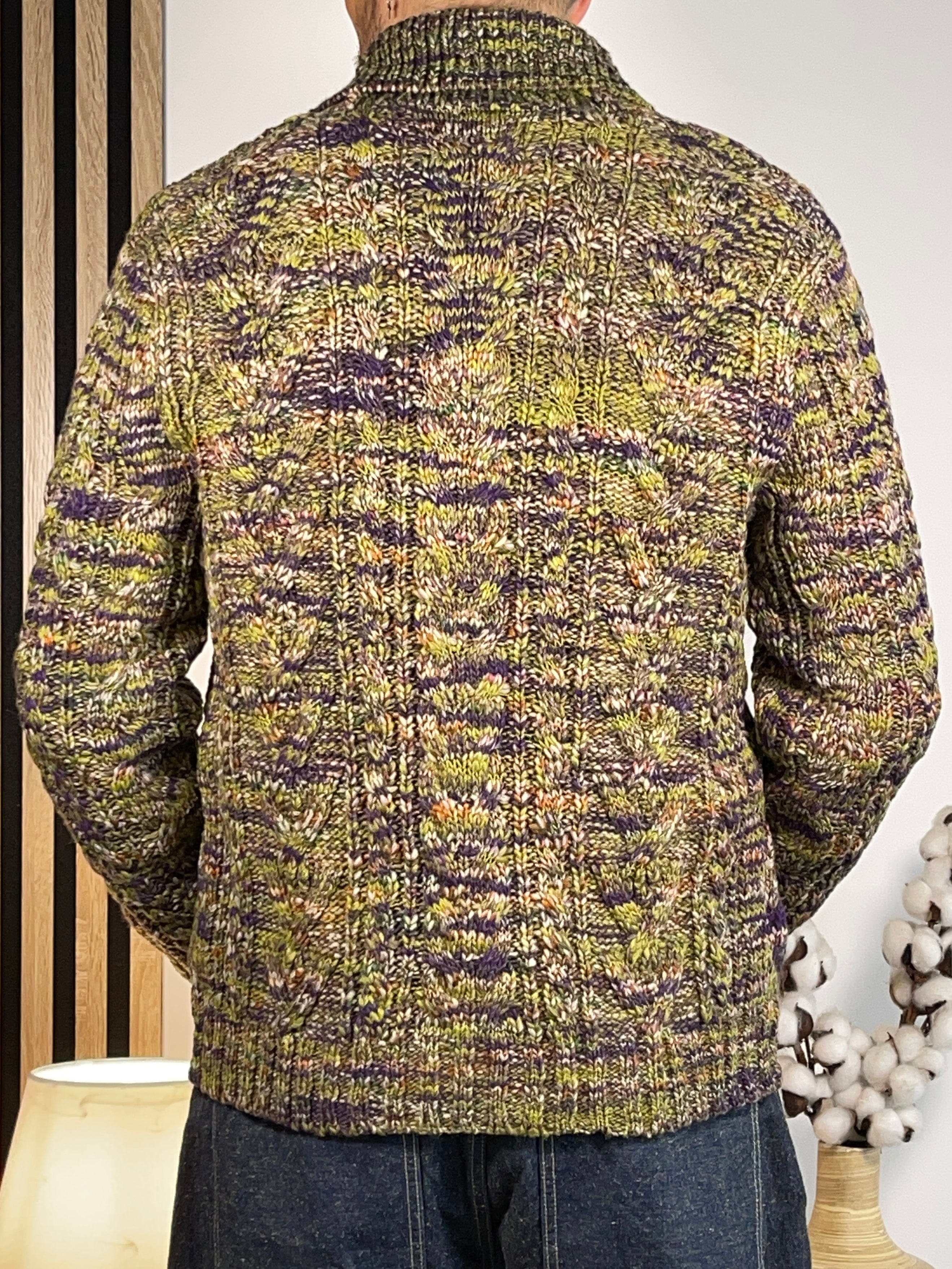 Ralph Lauren Denim & Supply Vintage Aran-Knit Wool-Blend Cardigan (2011)