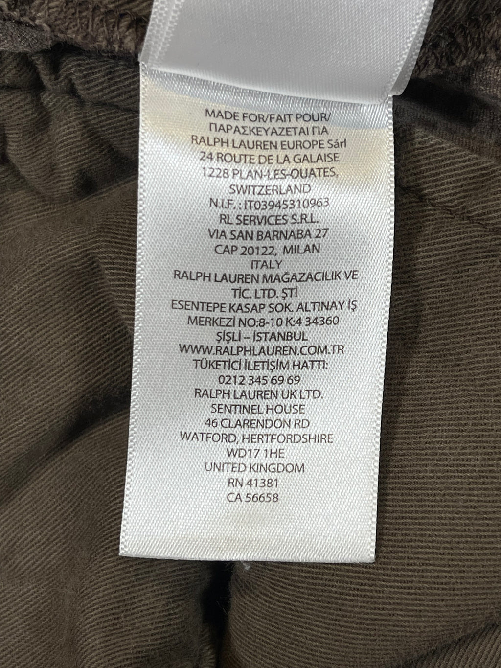 Polo Ralph Lauren French Workwear Stretch Corduroy Trousers (2022)