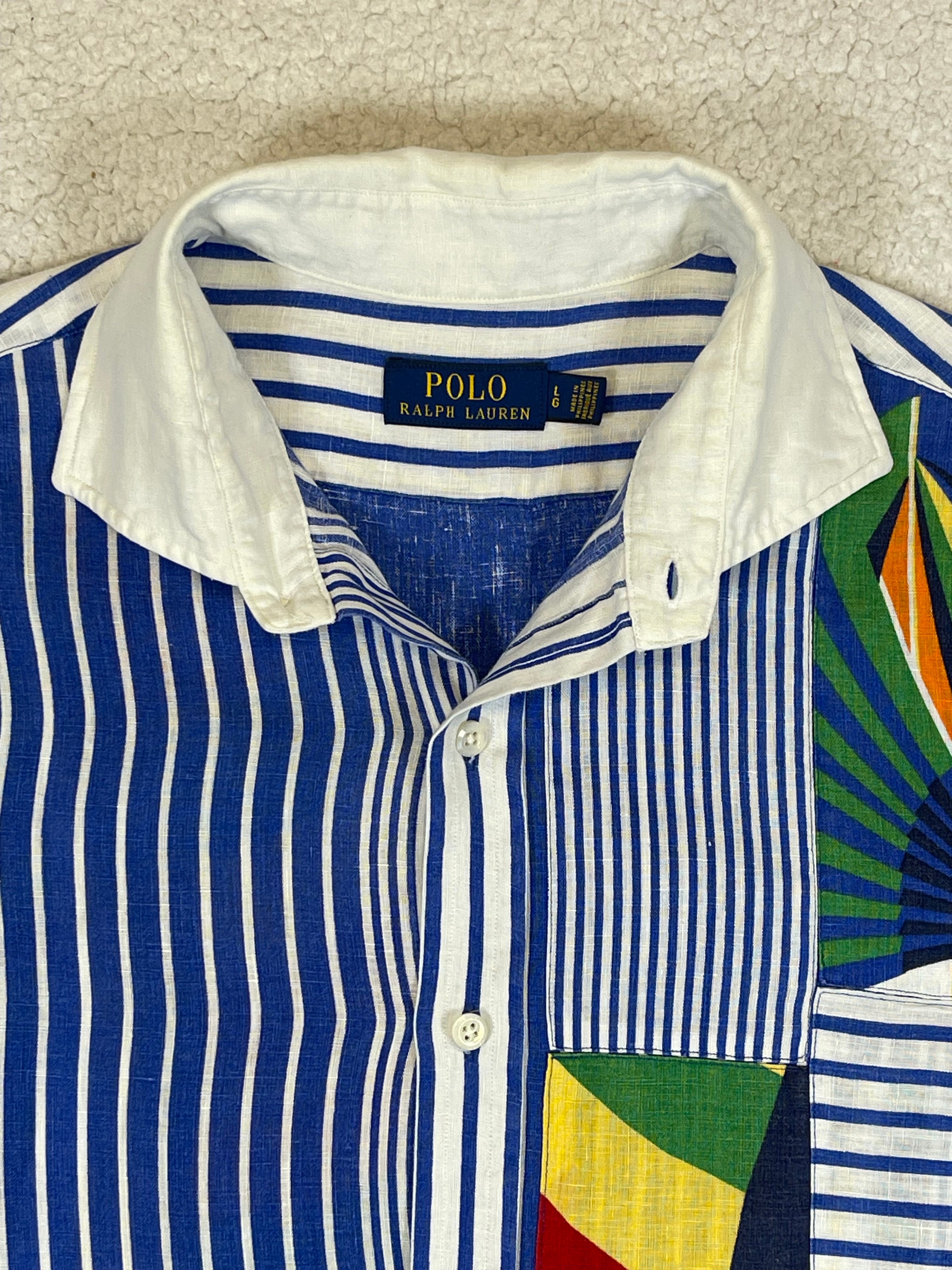 Polo Ralph Lauren CP RL-93 Patchwork Linen Shirt