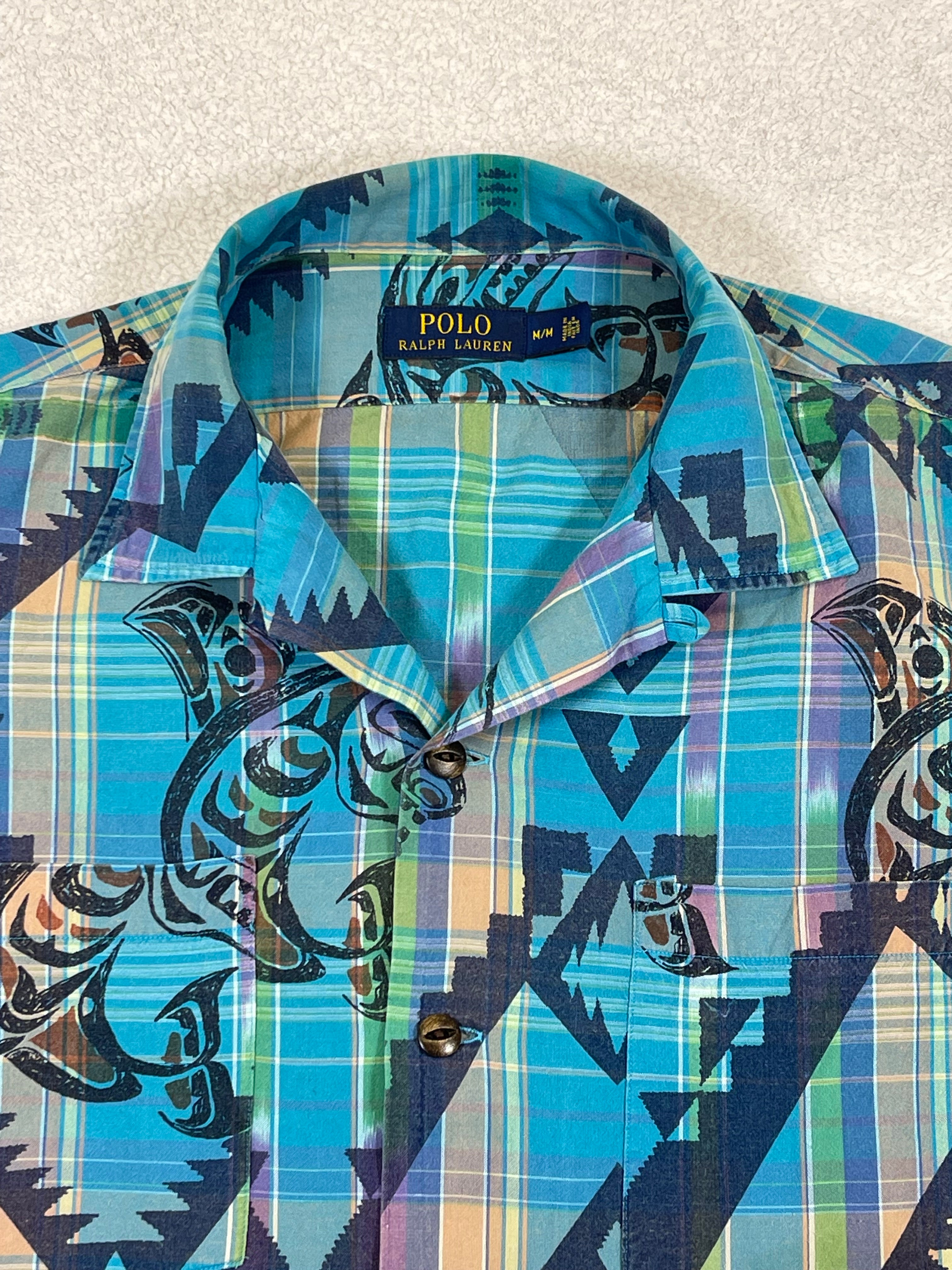 Polo Ralph Lauren Aztec Safari Cotton Shirt (Vintage)