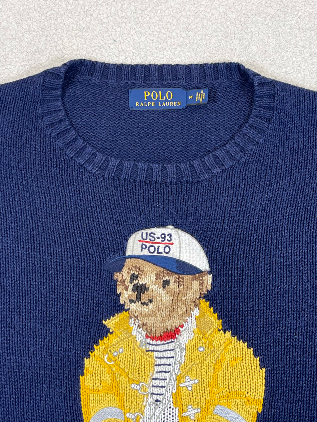 Polo Ralph Lauren Polo Bear CP RL-93 Cotton & Linen Sweater M