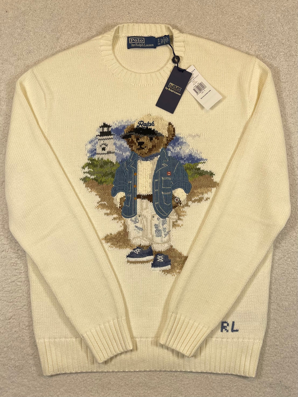 Polo by Ralph Lauren Polo Bear Seaside Cotton Sweater S