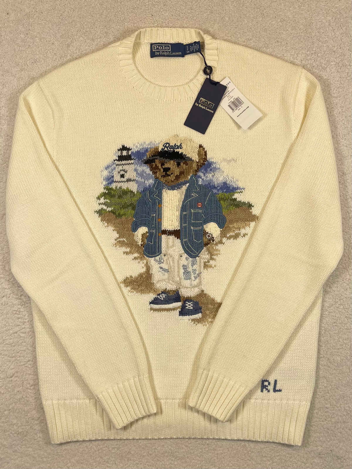 Polo by Ralph Lauren Polo Bear Seaside Cotton Sweater S