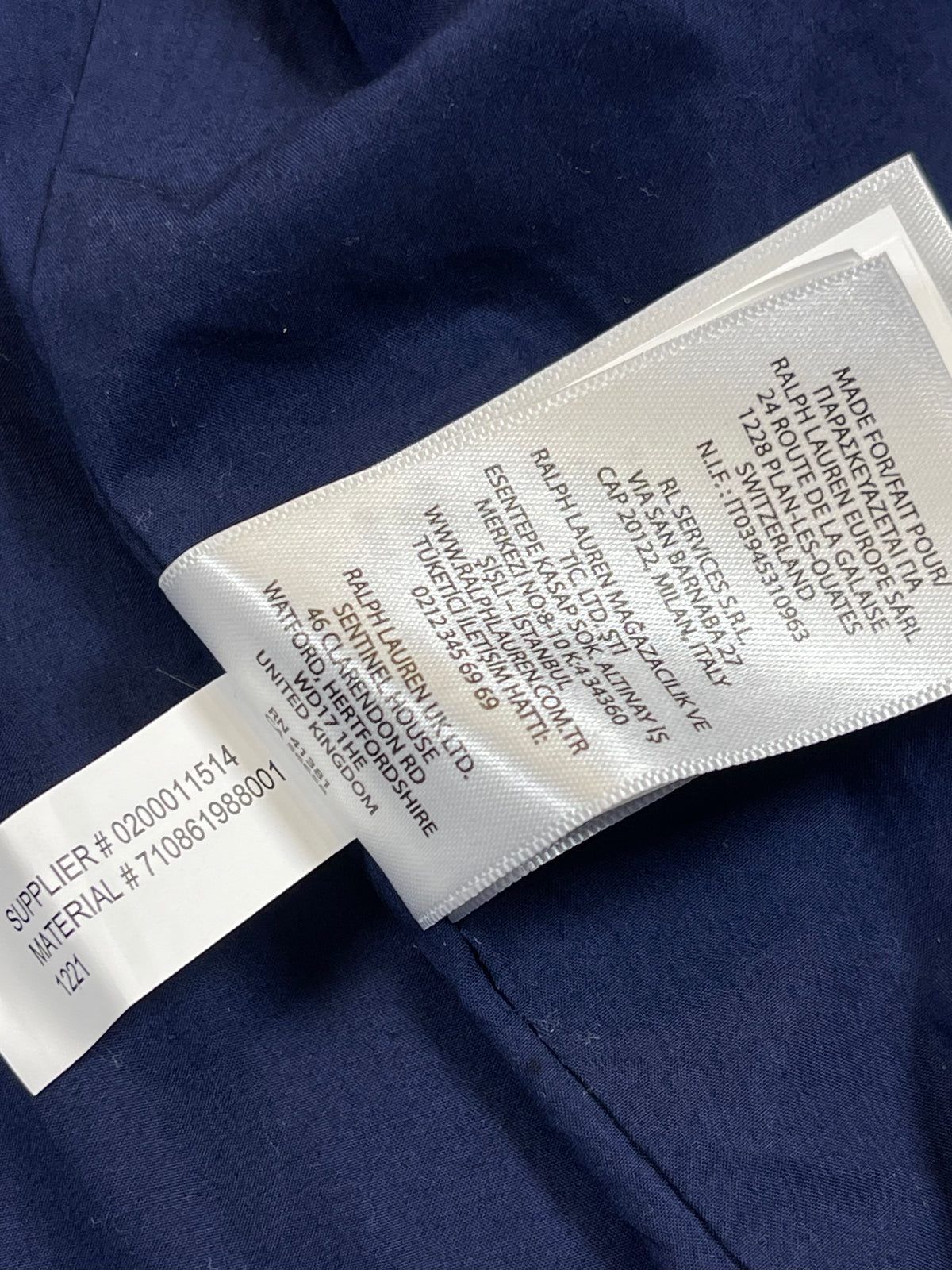 Polo Ralph Lauren Linen & Stretch Cotton Bomber Jacket S