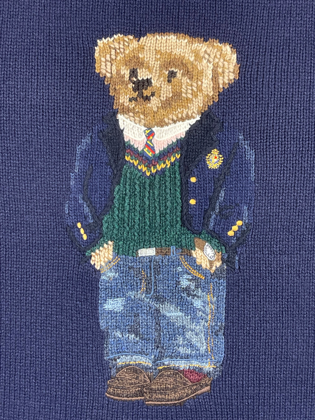Polo Ralph Lauren Preppy Polo Bear Wool Sweater