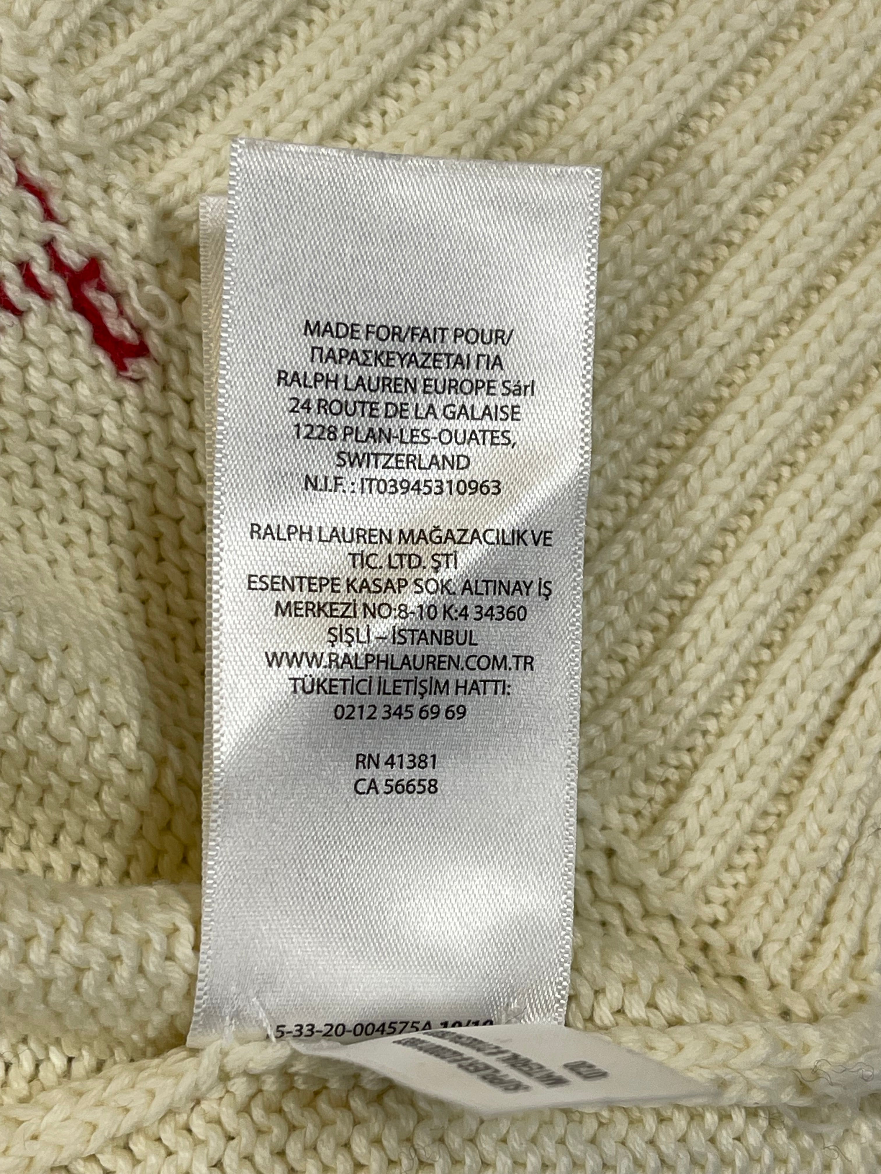 Polo Ralph Lauren Sled Polo Bear Cotton Sweater