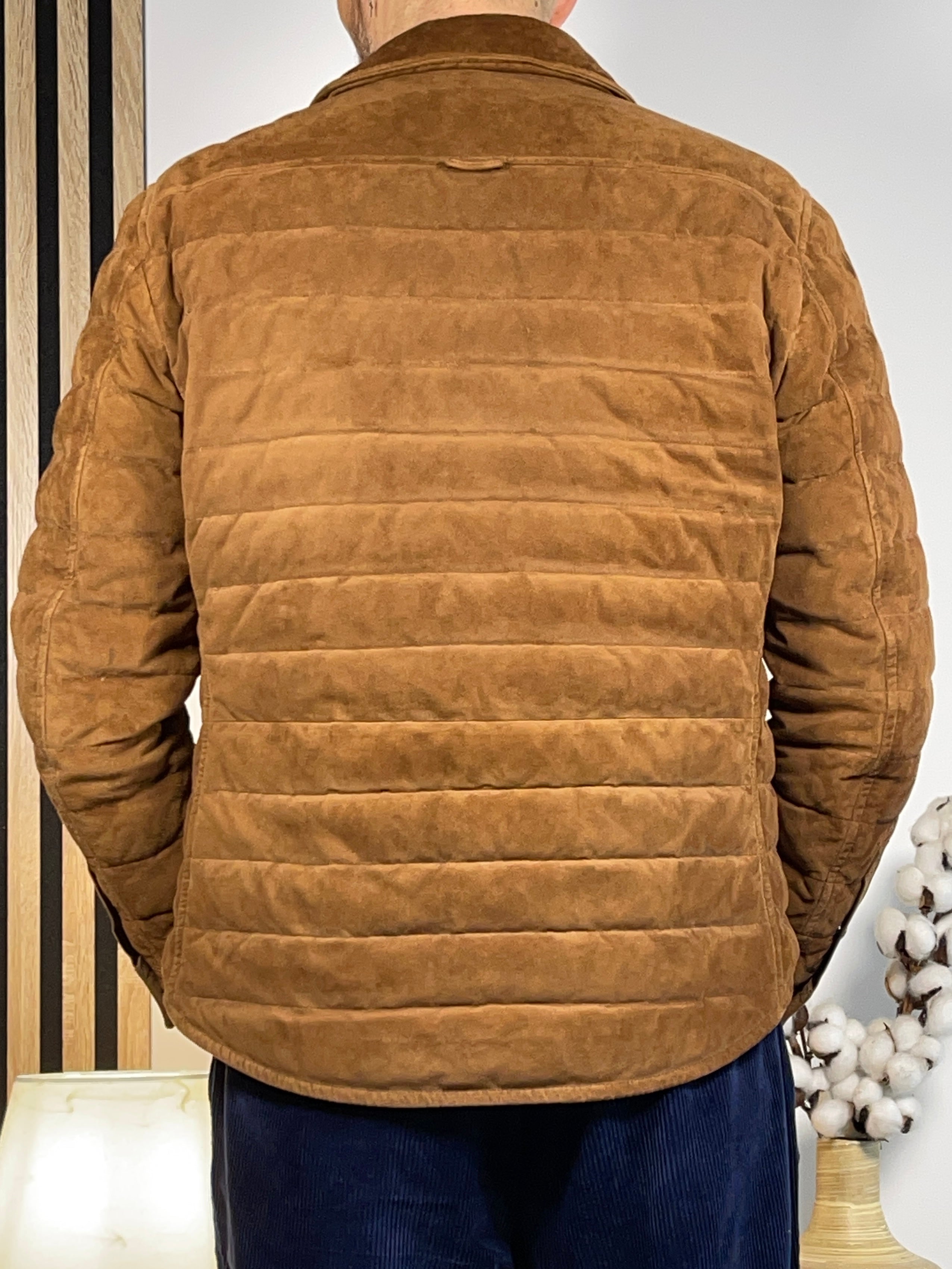 Polo Ralph Lauren Quilted Lamb Suede Down Jacket