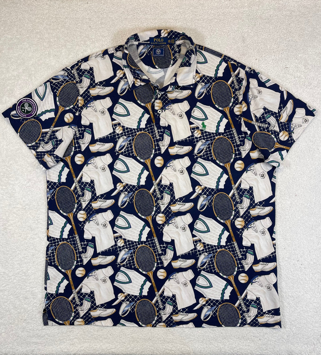 Polo Ralph Lauren Wimbledon Cotton Mesh Polo Shirt XXL