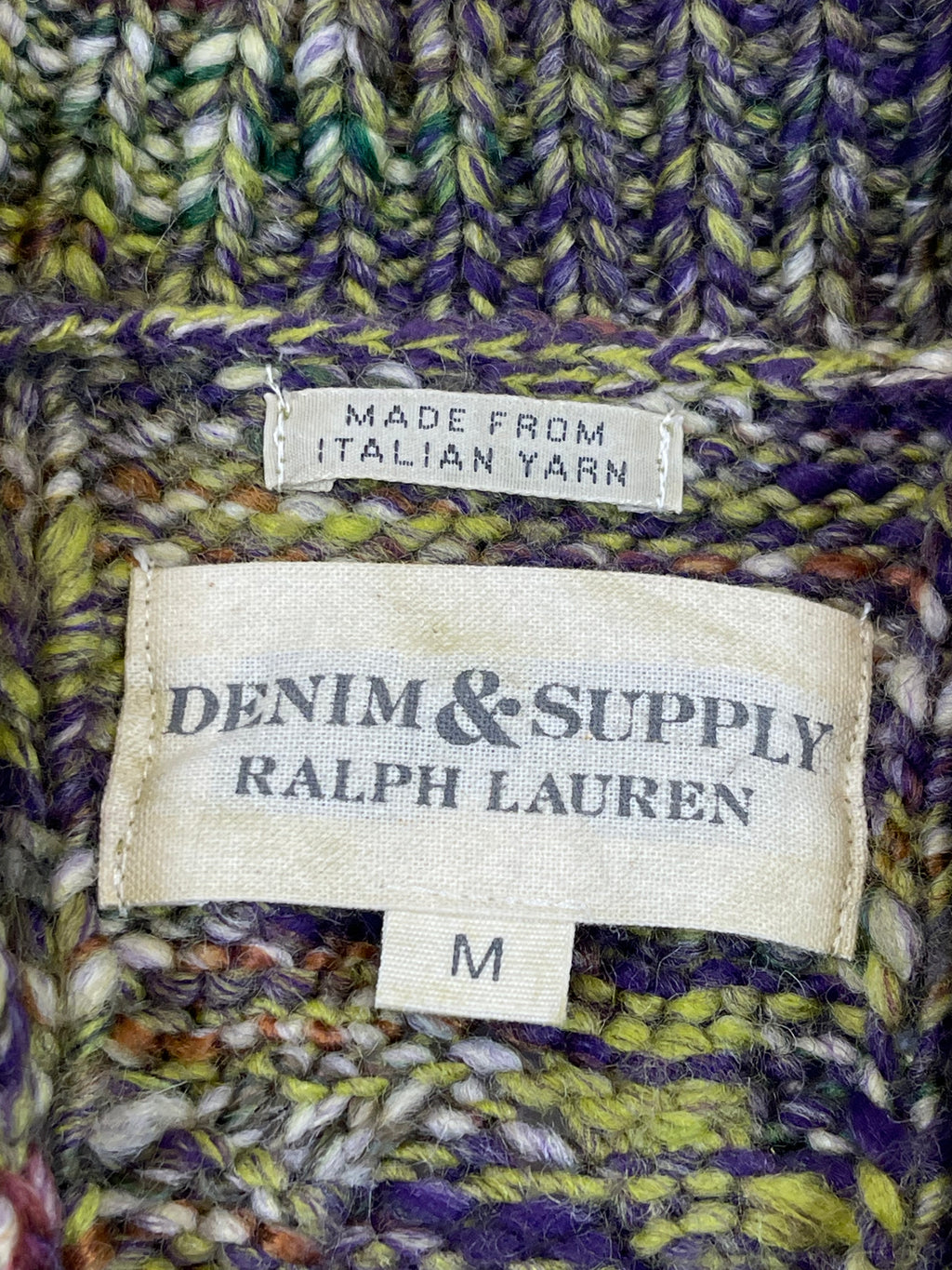 Ralph Lauren Denim & Supply Vintage Aran-Knit Wool-Blend Cardigan (2011)