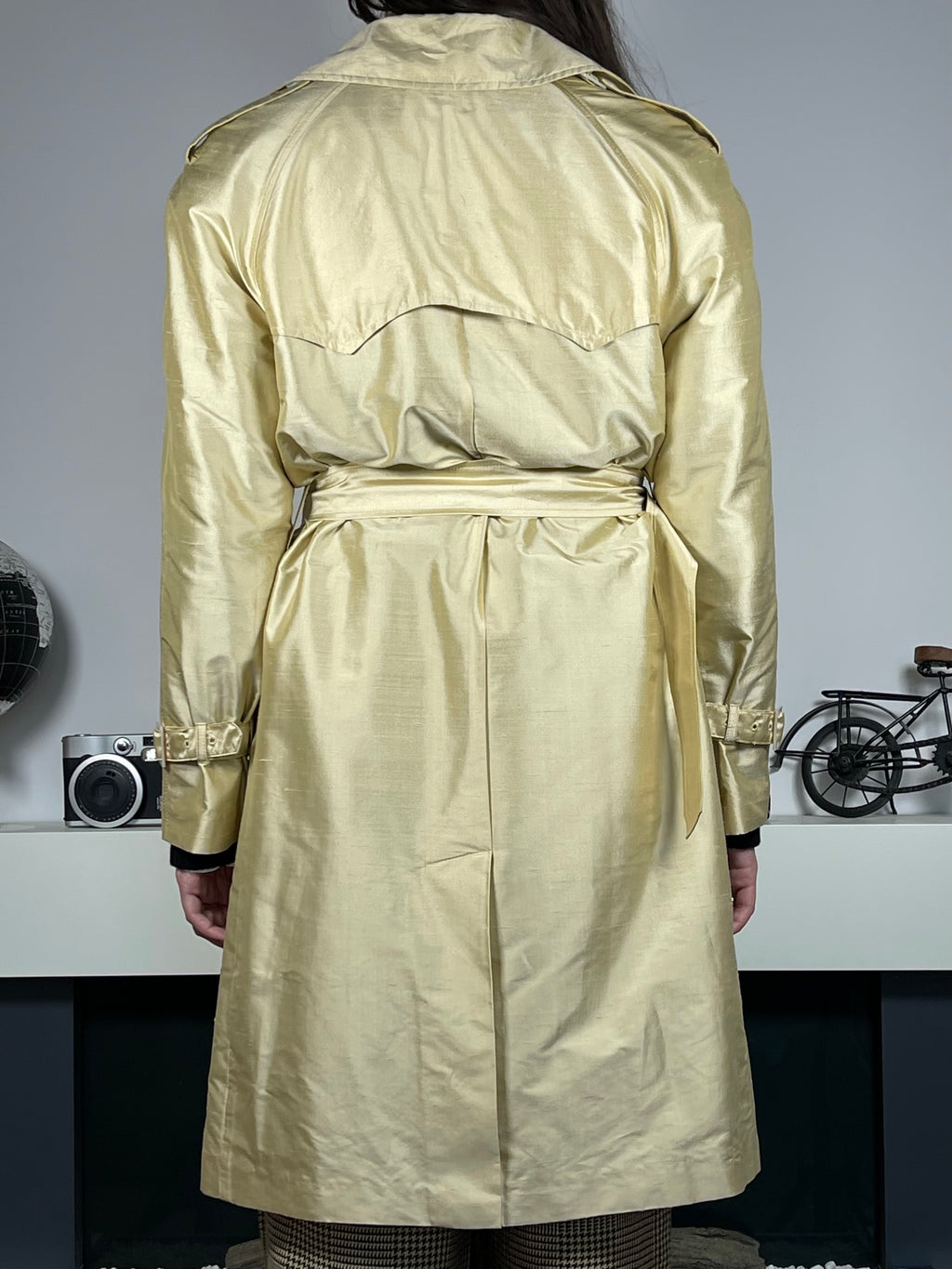 Ralph Lauren Wild Silk Belted Trench Coat (Vintage)