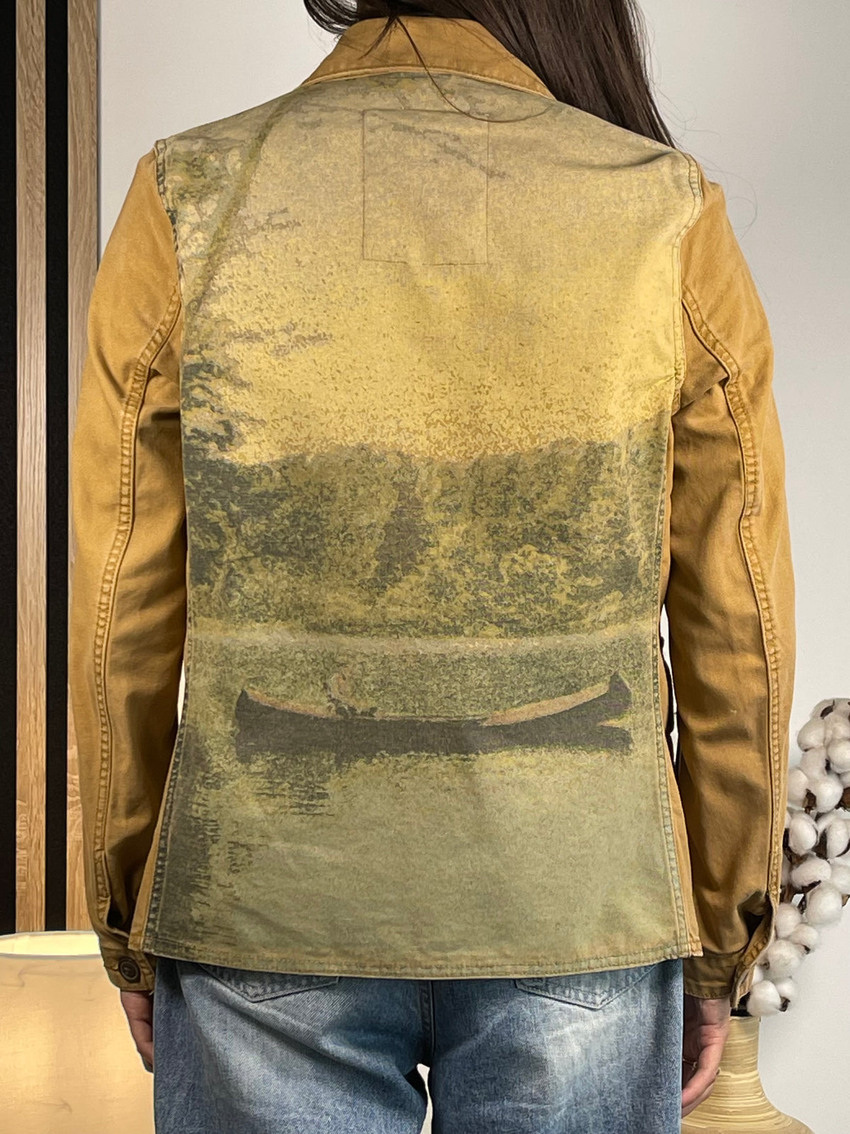 Ralph Lauren Denim & Supply Vintage Canoe-Print Cotton Canvas Workwear Jacket
