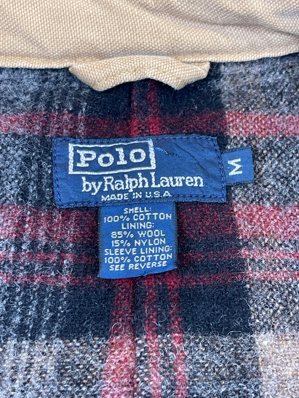 Polo Ralph Lauren Wool-Lined Canvas Workwear Jacket — Made in USA (Vintage 2000s)