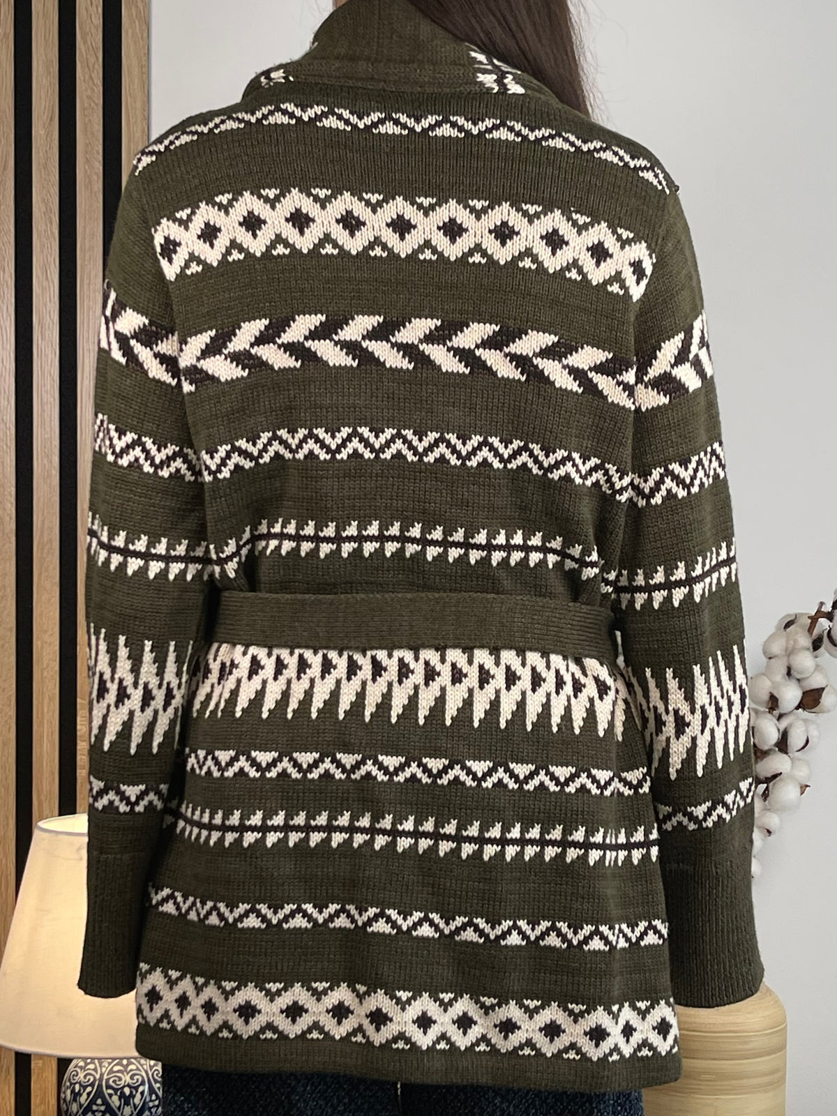 Polo Ralph Lauren Geometric Shawl-Collar Cardigan
