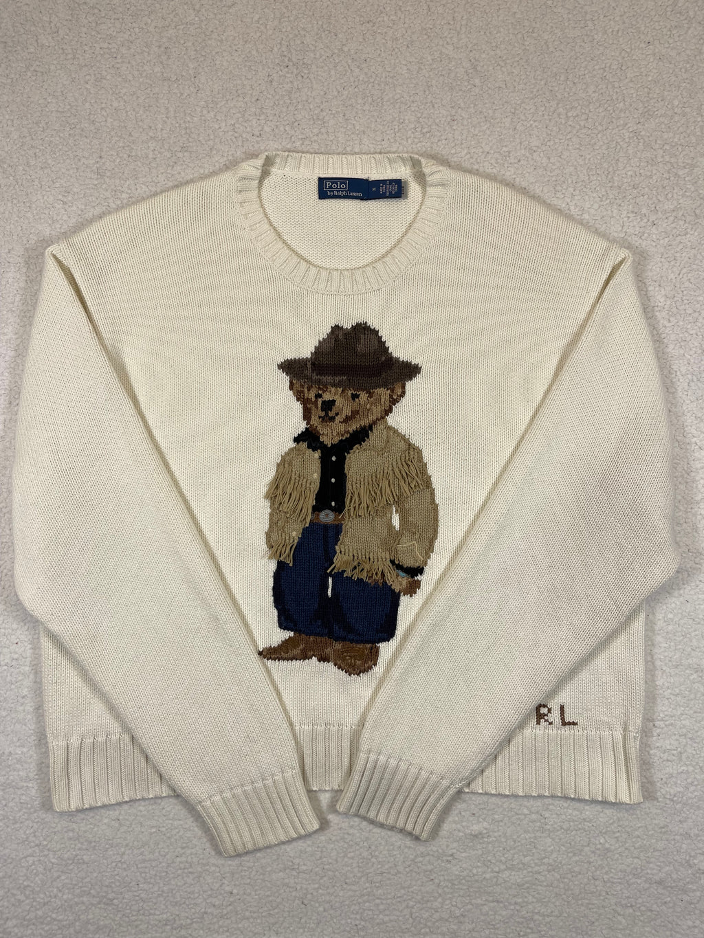 Polo Ralph Lauren Cowboy Polo Bear Cotton Sweater (2024)