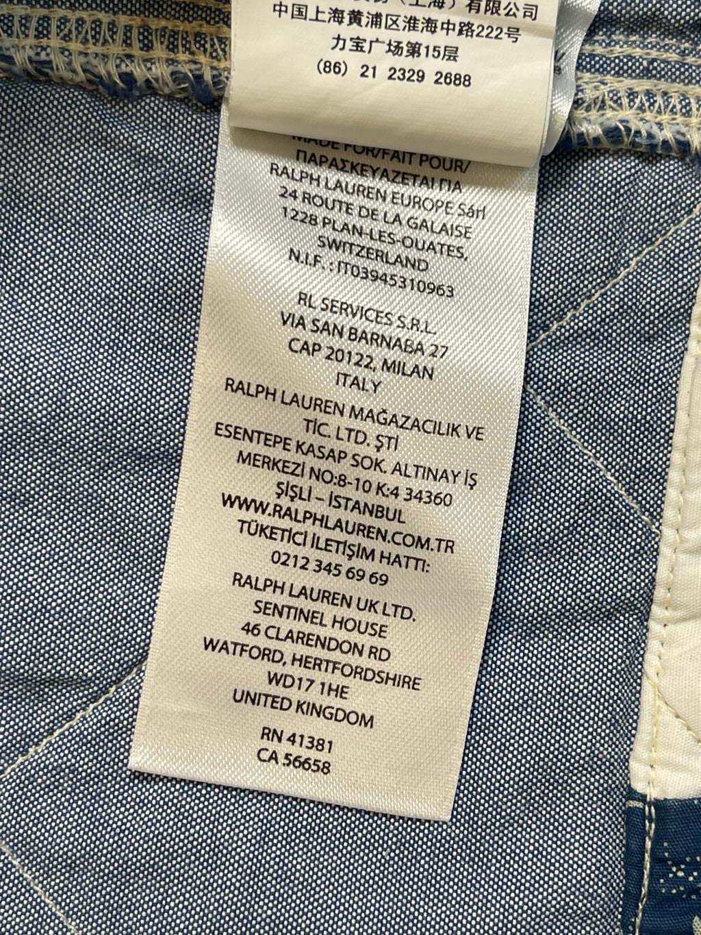 Polo Country Ralph Lauren Patchwork Cotton &amp; Linen Overshirt Jacket (2022)