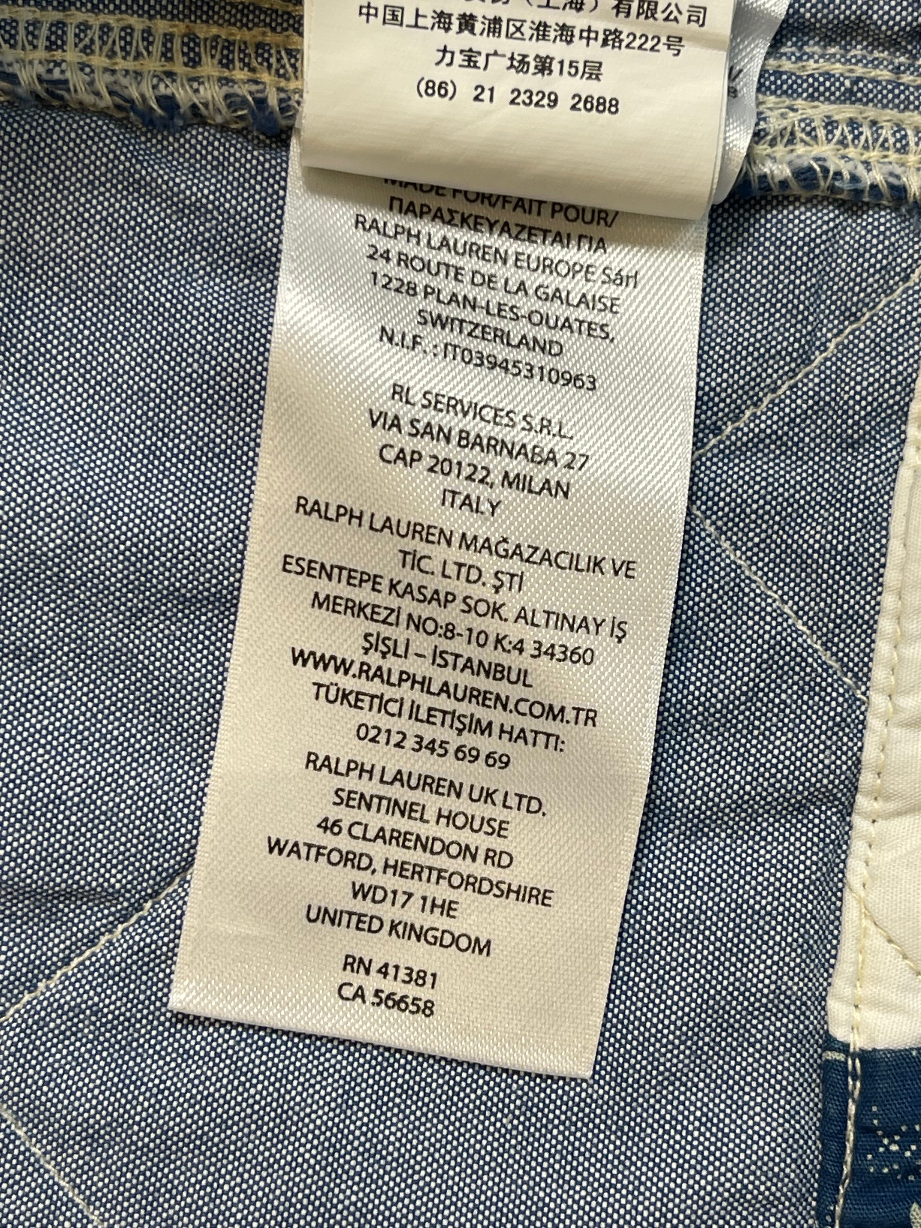 Polo Country Ralph Lauren Patchwork Cotton &amp; Linen Overshirt Jacket (2022)